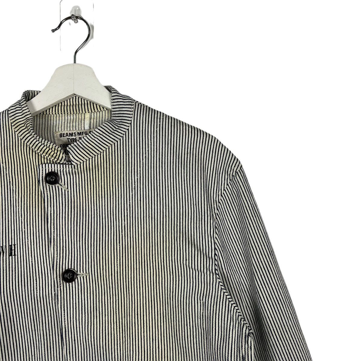 Beams Plus 🔥 BEAMS PWH PRISONER HIKORY STRIPE JACKET Size US L / EU 52-54 / 3 - 6 Thumbnail