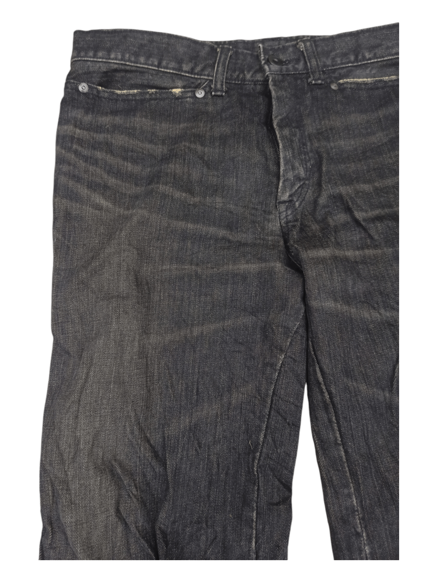 Japanese Brand Japanese Black Denim Lace Up Zipper Flared Jeans Size US 31 - 12 Thumbnail