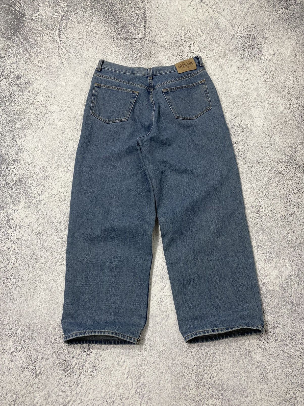 Gap Vintage GAP Jeans Wide Leg Baggy Denim Jeans 33x30 Size US 33 - 2 Thumbnail