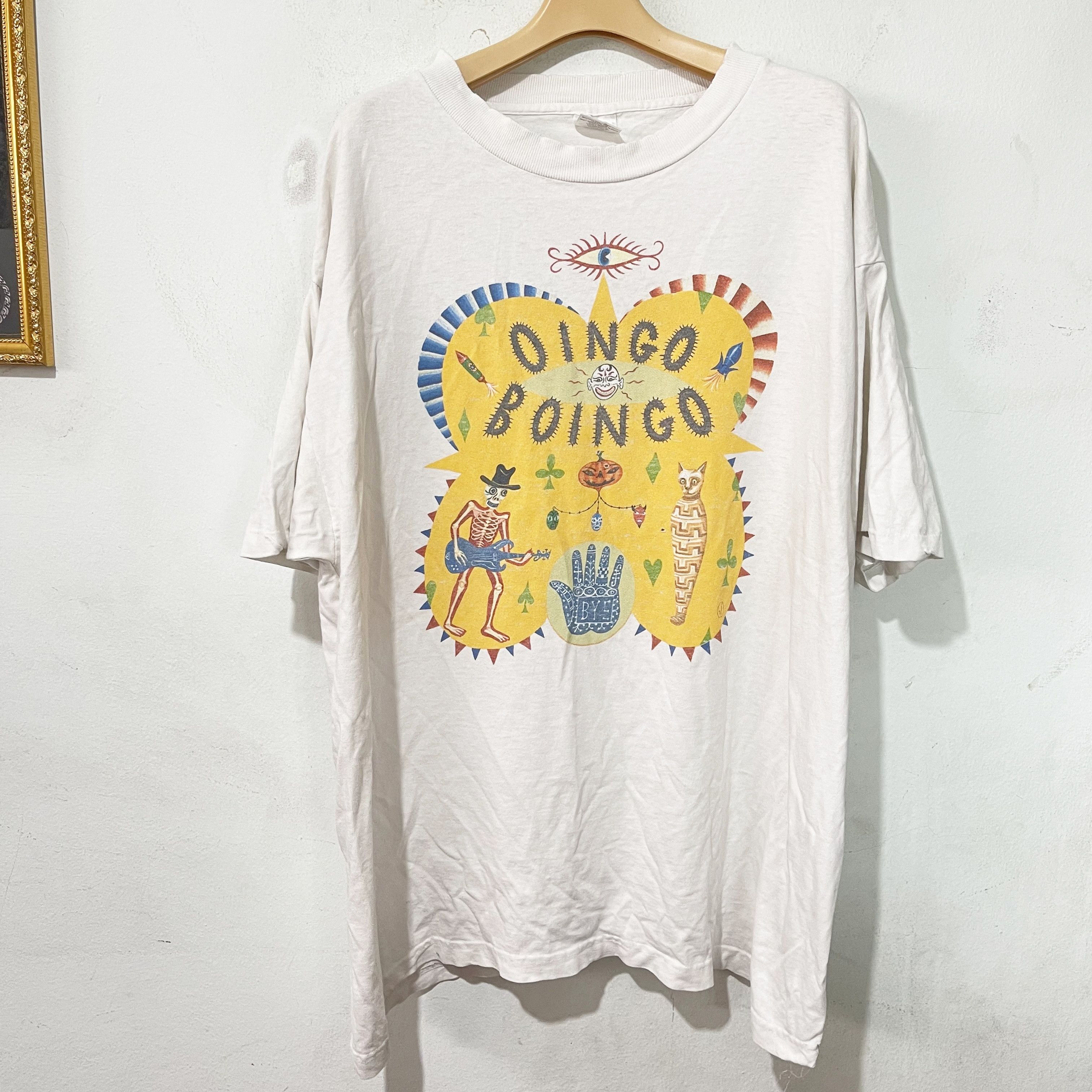 Band Tees Vintage 1995 Oingo Boingo DIa De Los Farewell Tour T-Shirt Size US XL / EU 56 / 4 - 1 Thumbnail