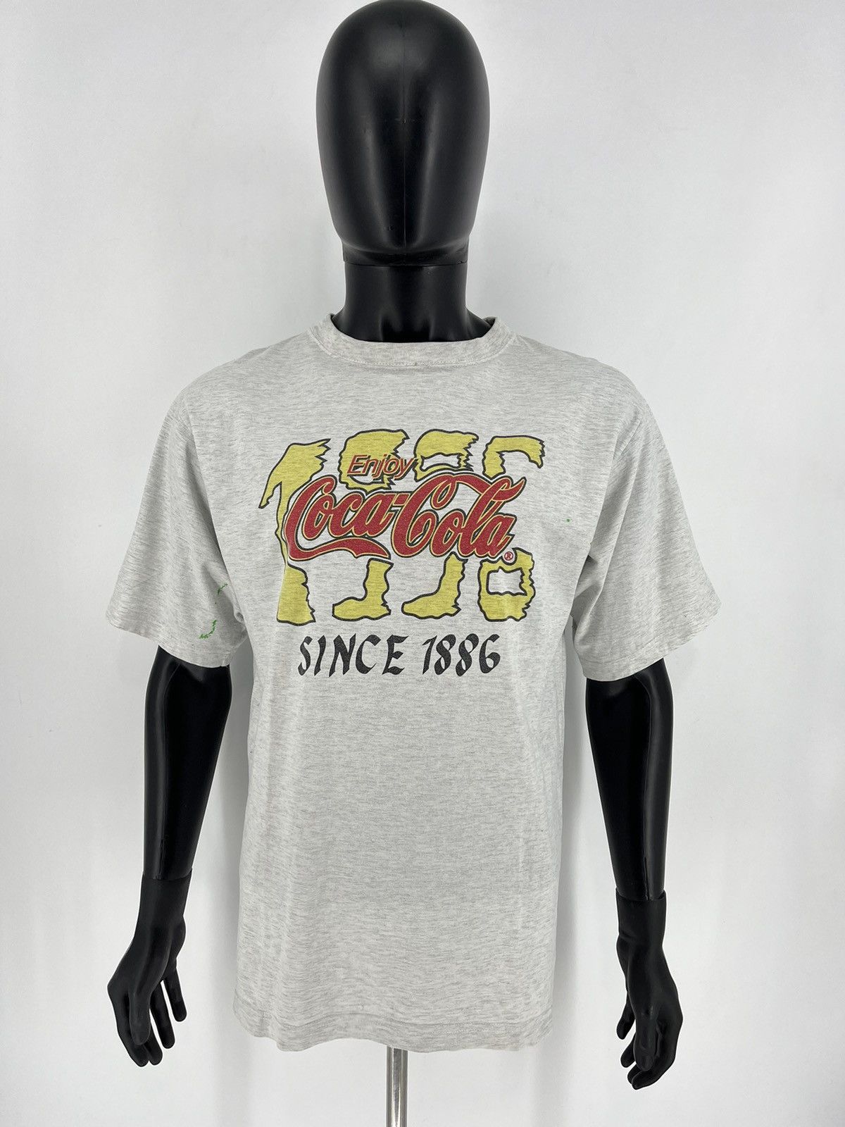 Coca Cola × UEFA × Vintage 1996 Euro UEFA Enjoy Coca Cola Vintage 90s T shirt Size US XL / EU 56 / 4 - 2 Thumbnail