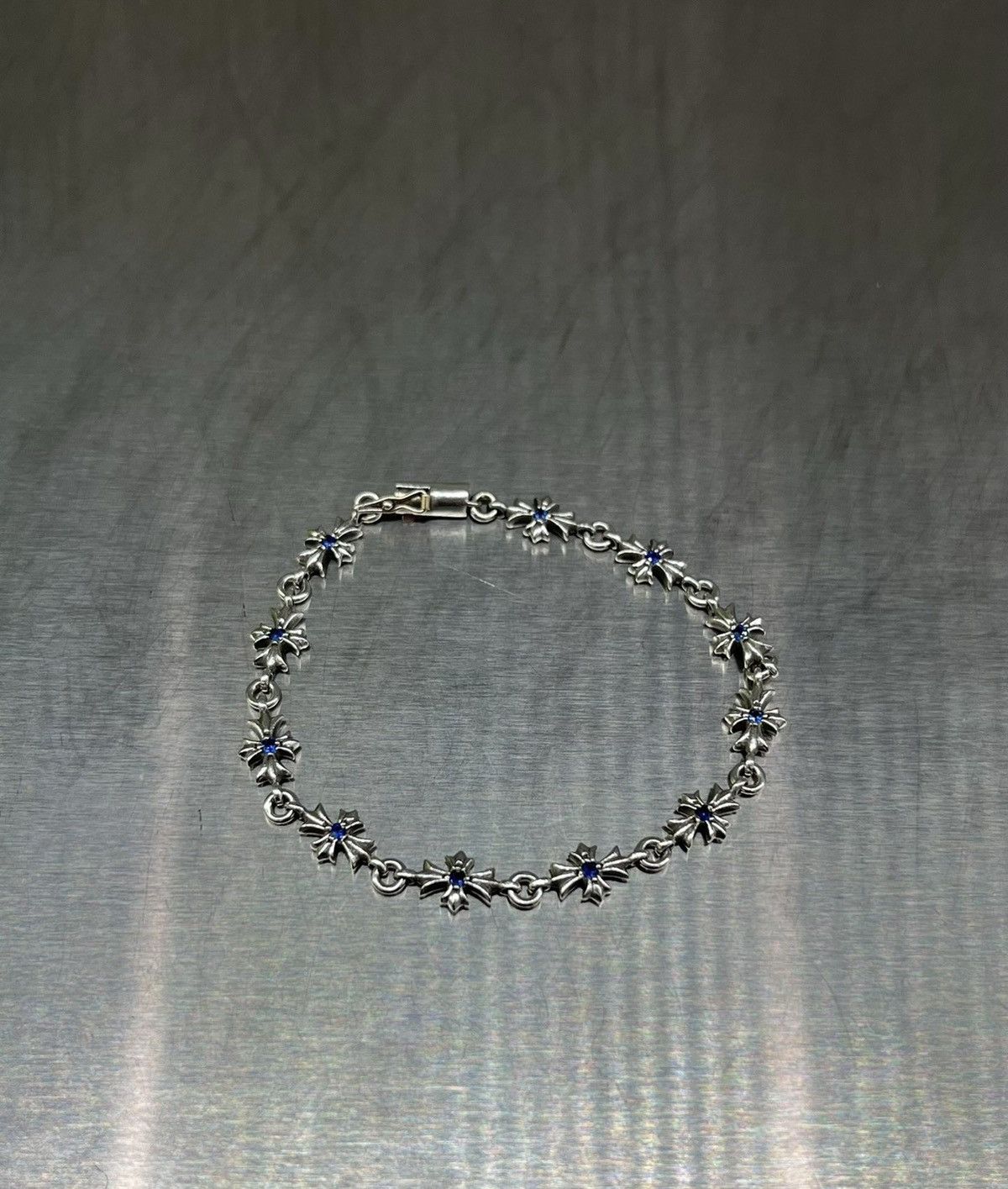 Chrome Hearts Chrome Hearts Sapphire TinyE Silver Bracelet Size ONE SIZE - 2 Thumbnail