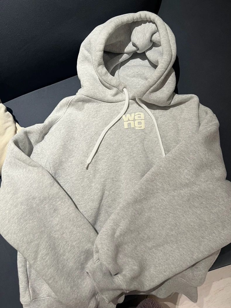 Alexander Wang Alexander Wang Gray Fleece-Lined Hoodie- Size S / US 4 / IT 40 - 1 Thumbnail