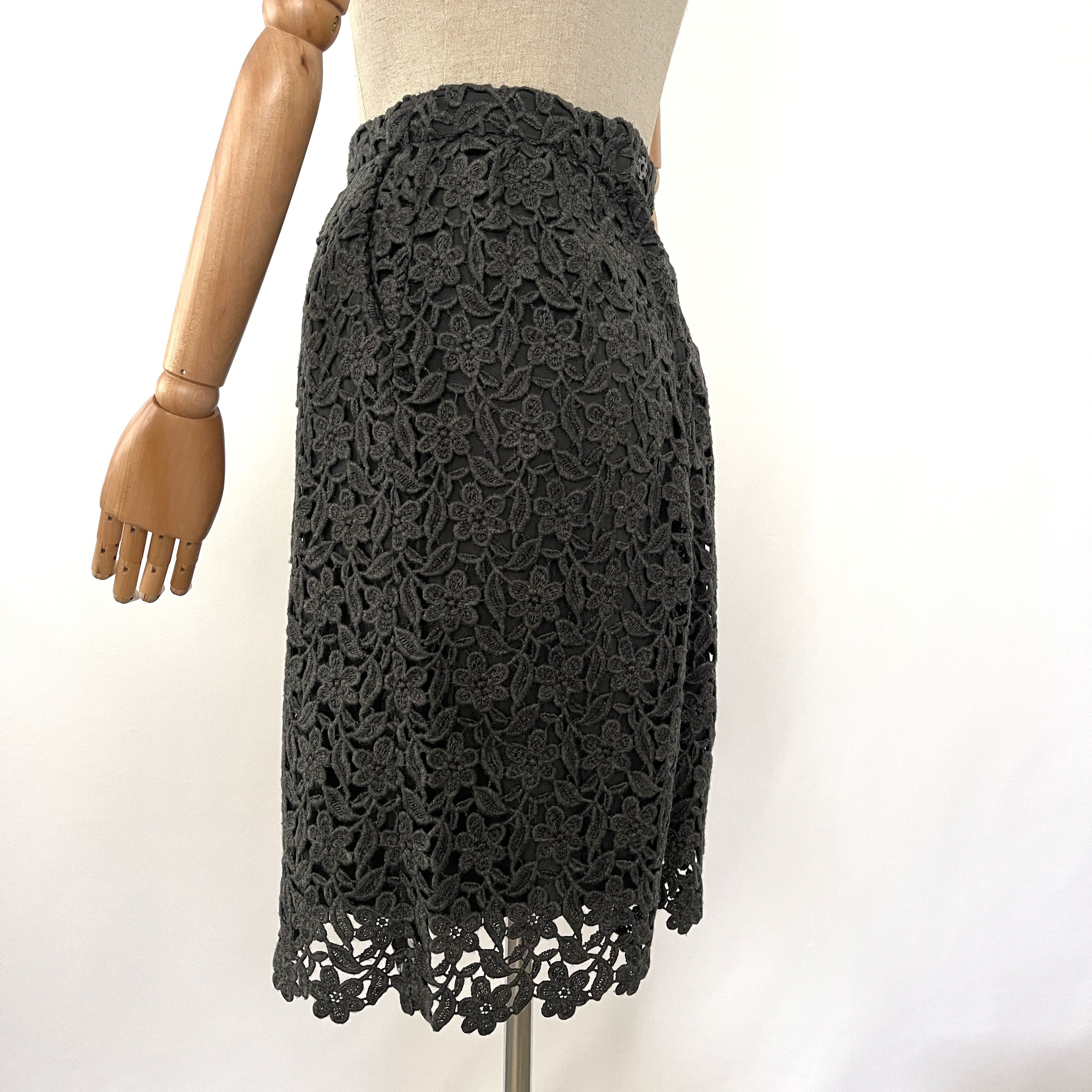 Dolce & Gabbana DOLCE & GABBANA Gray Wool Pencil Skirt size 38 IT Size 26" / US 2 / IT 38 - 5 Thumbnail