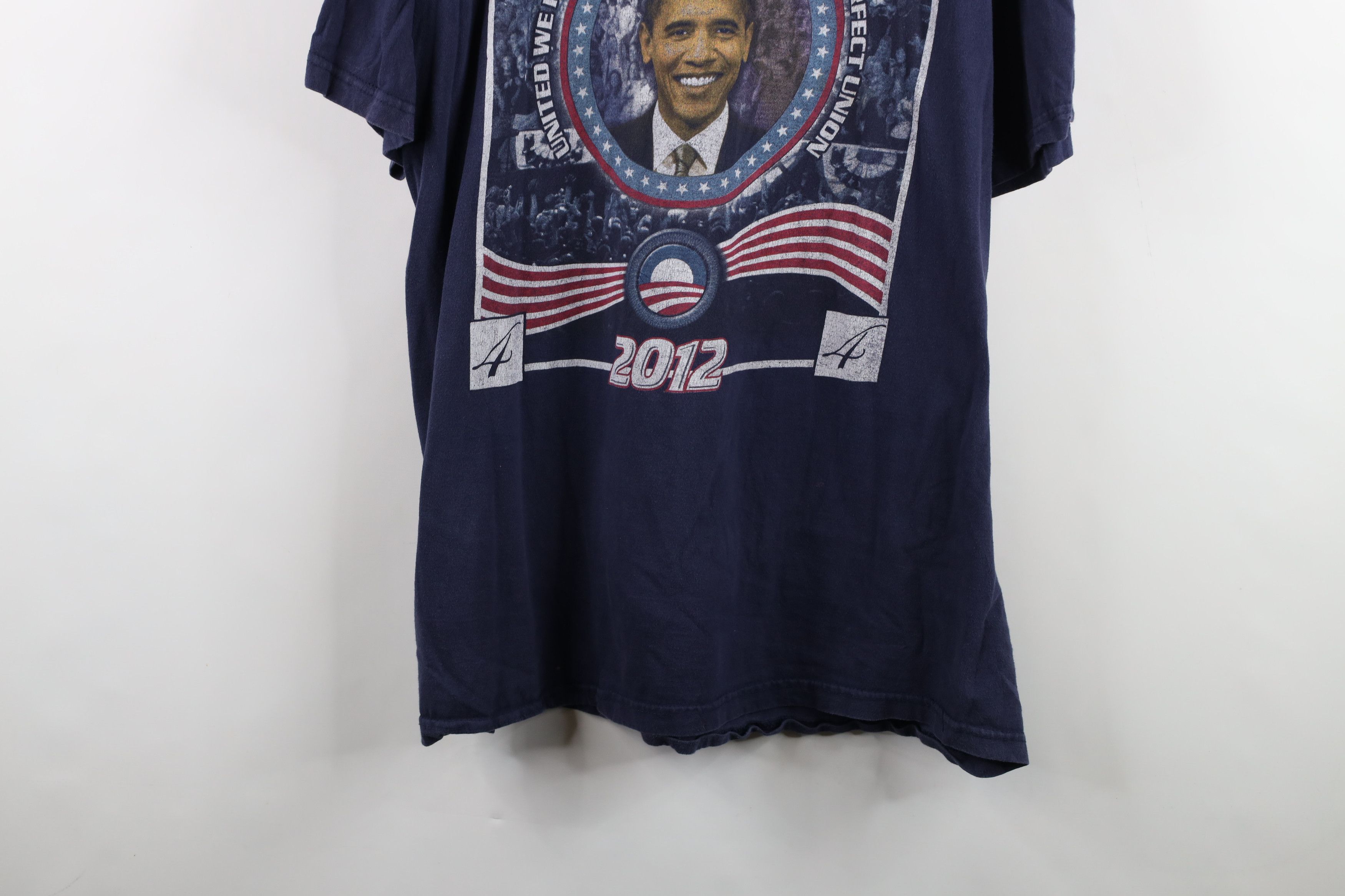 Vintage Vintage Y2K 2012 MLK Jr President Barack Obama T-Shirt Blue Size US XXL / EU 58 / 5 - 3 Thumbnail