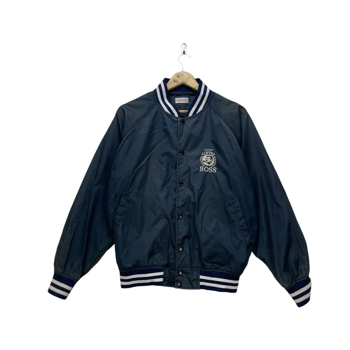 Japanese Brand Vintage Suntory Coffee Bomber Liaght Coach Jacket Size US M / EU 48-50 / 2 - 1 Thumbnail