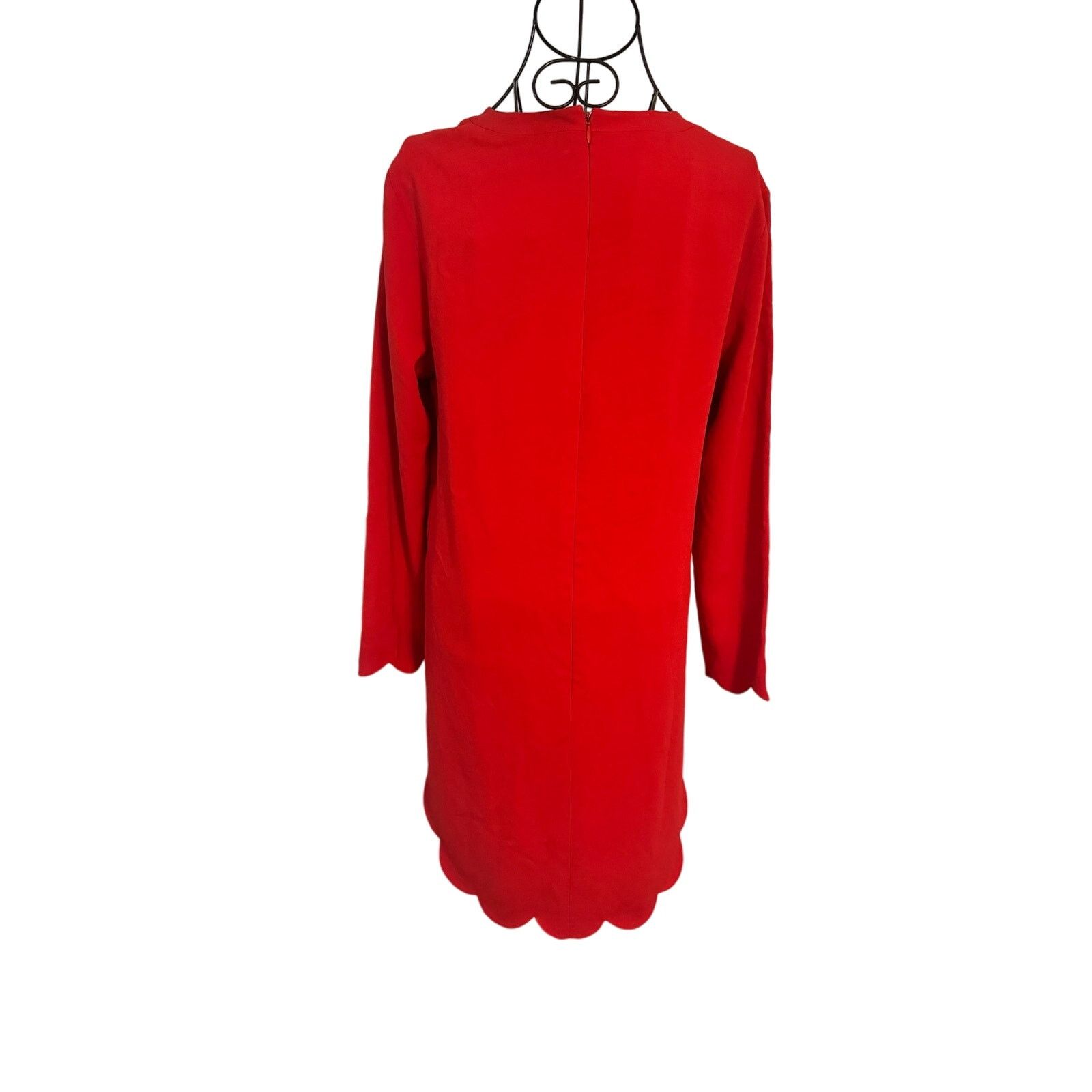 A.L.C. A.L.C Red Scalloped Mini Dress Size 8 Size M / US 6-8 / IT 42-44 - 2 Thumbnail
