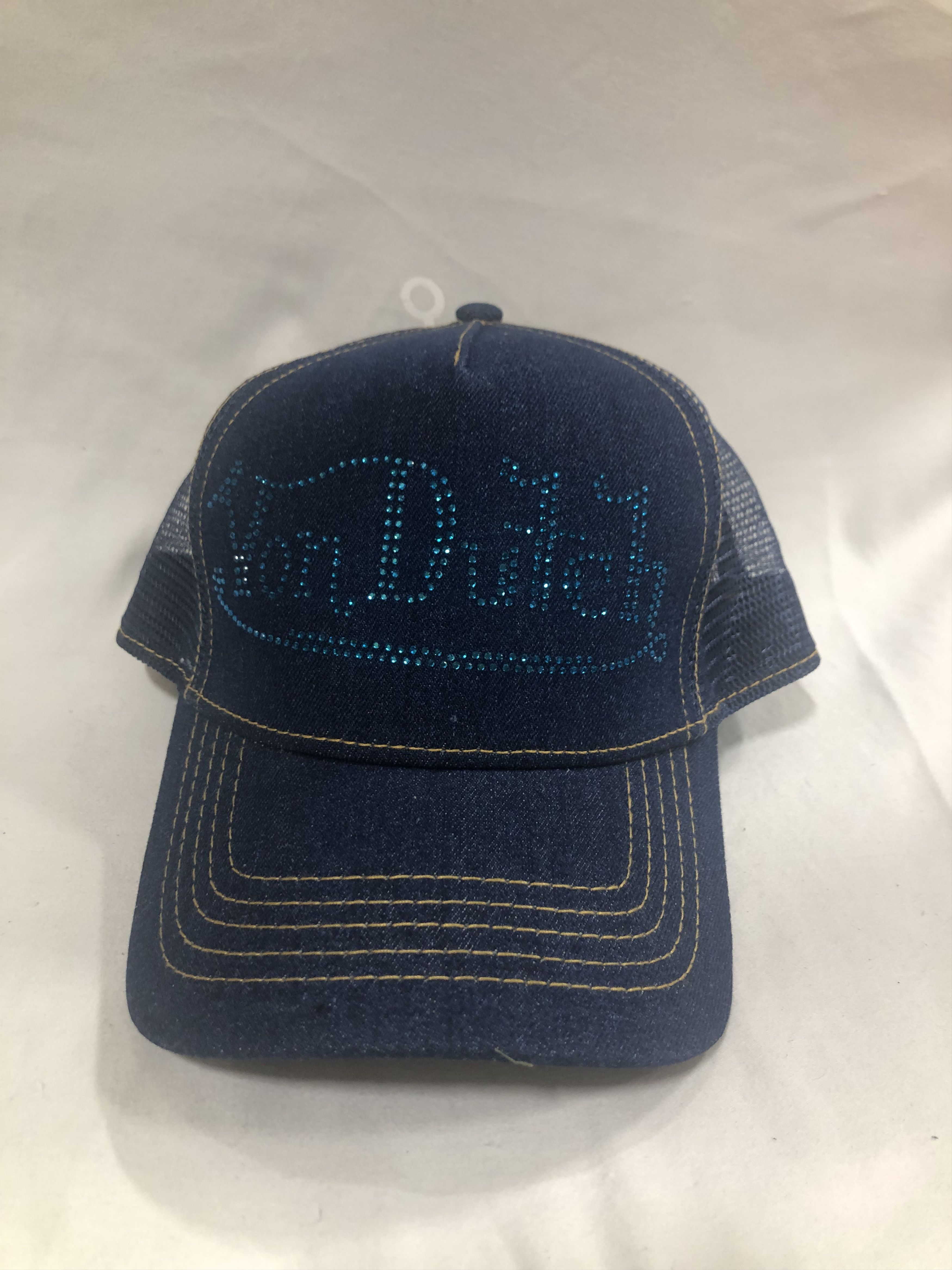 Von Dutch Von Dutch Navy Hat Rhinestones (VH18) Size ONE SIZE - 1 Thumbnail