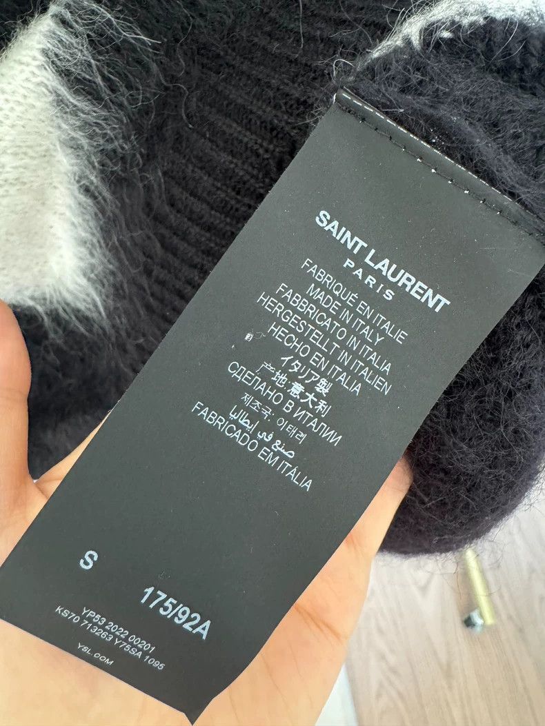 Saint Laurent Paris Saint Laurent Paris SAINT LAURENT Black Sweater with Bunny Size US S / EU 44-46 / 1 - 3 Thumbnail
