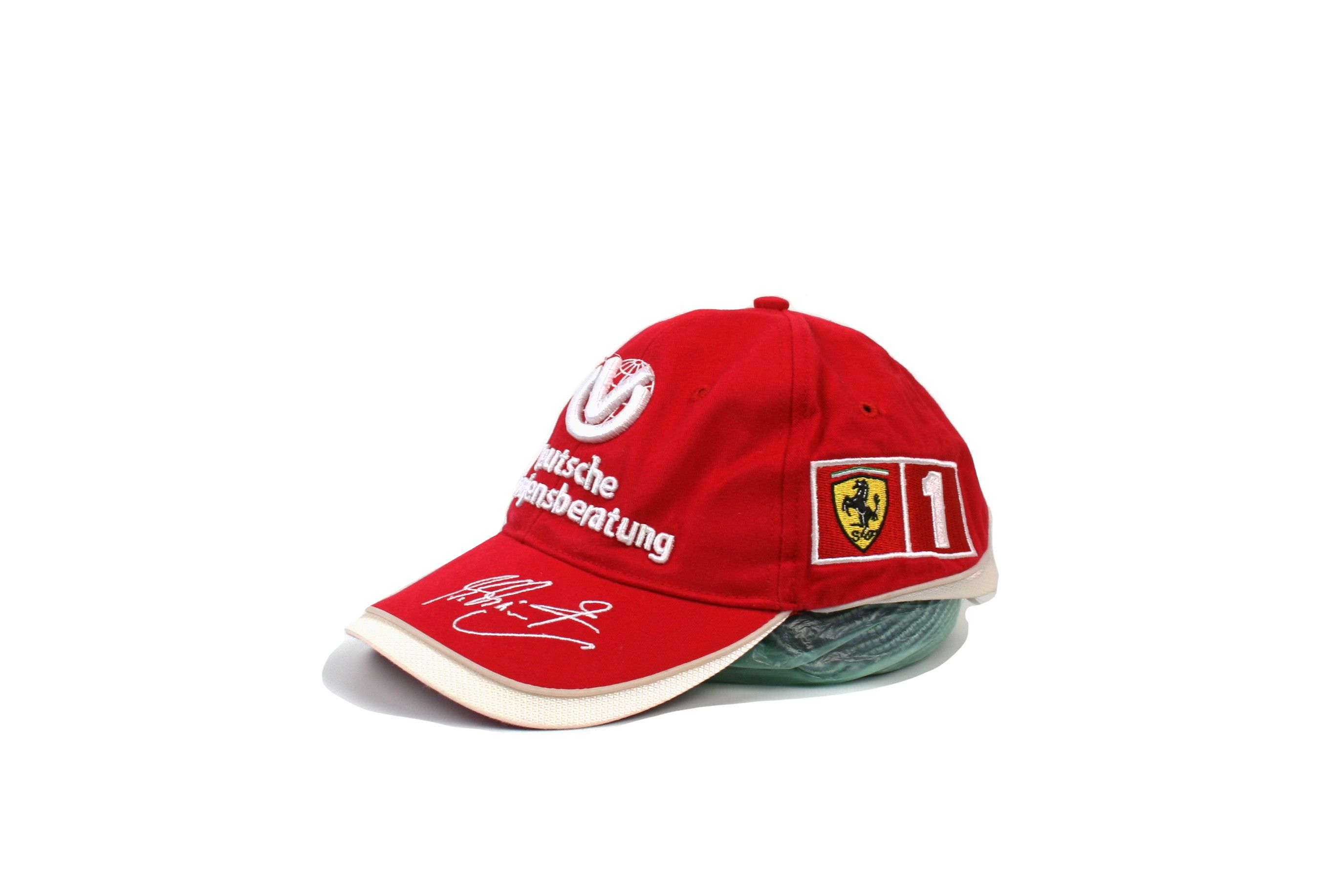 Ferrari 00S Michael Schumacher Logo Racing Cap Vintage Size ONE SIZE - 1 Thumbnail