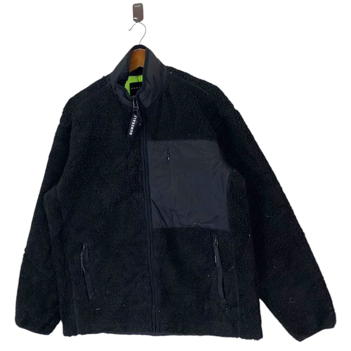 Japanese Brand VINTAGE NUMERALS FLEECE BLACK SWEATER Size US M / EU 48-50 / 2 - 2 Thumbnail