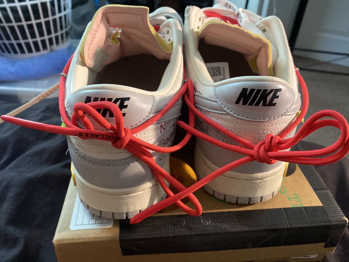 Off-White Nike x off white dunk low lot 6 Size US 12 / EU 45 - 3 Thumbnail