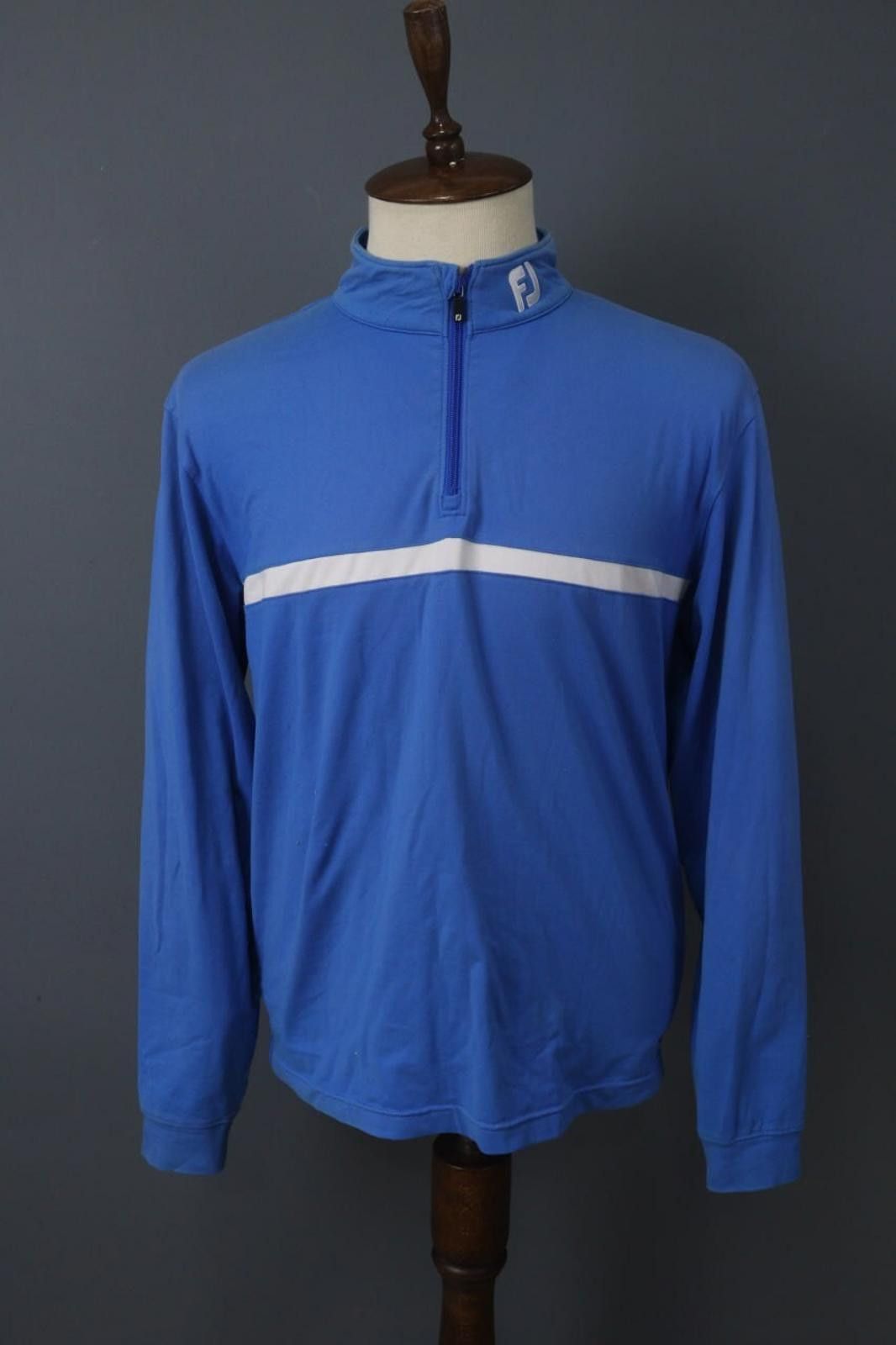 Fjallraven FJ Blue Striped Panel Nylon Quarter Zip Sweatshirt Size L Size US L / EU 52-54 / 3 - 1 Thumbnail