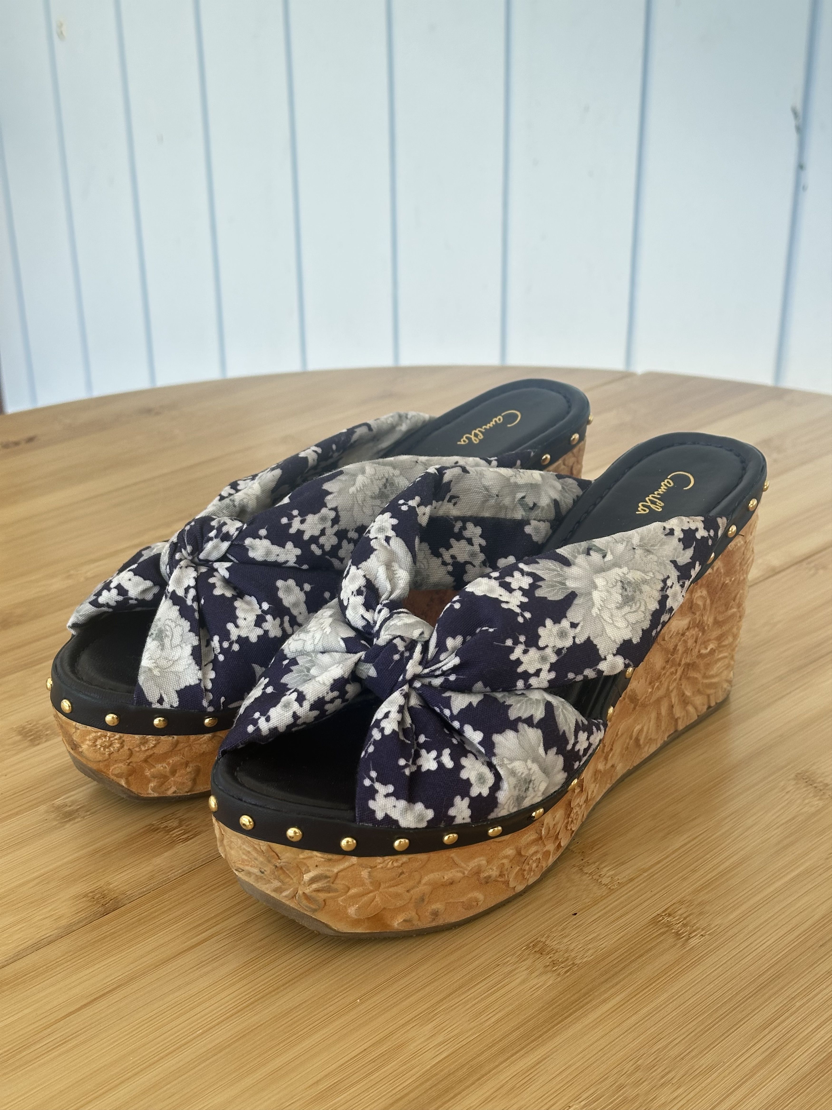 CAMILLA Camilla Mule platform wedge sandal with cork base Size US 9 / IT 39 - 1 Thumbnail