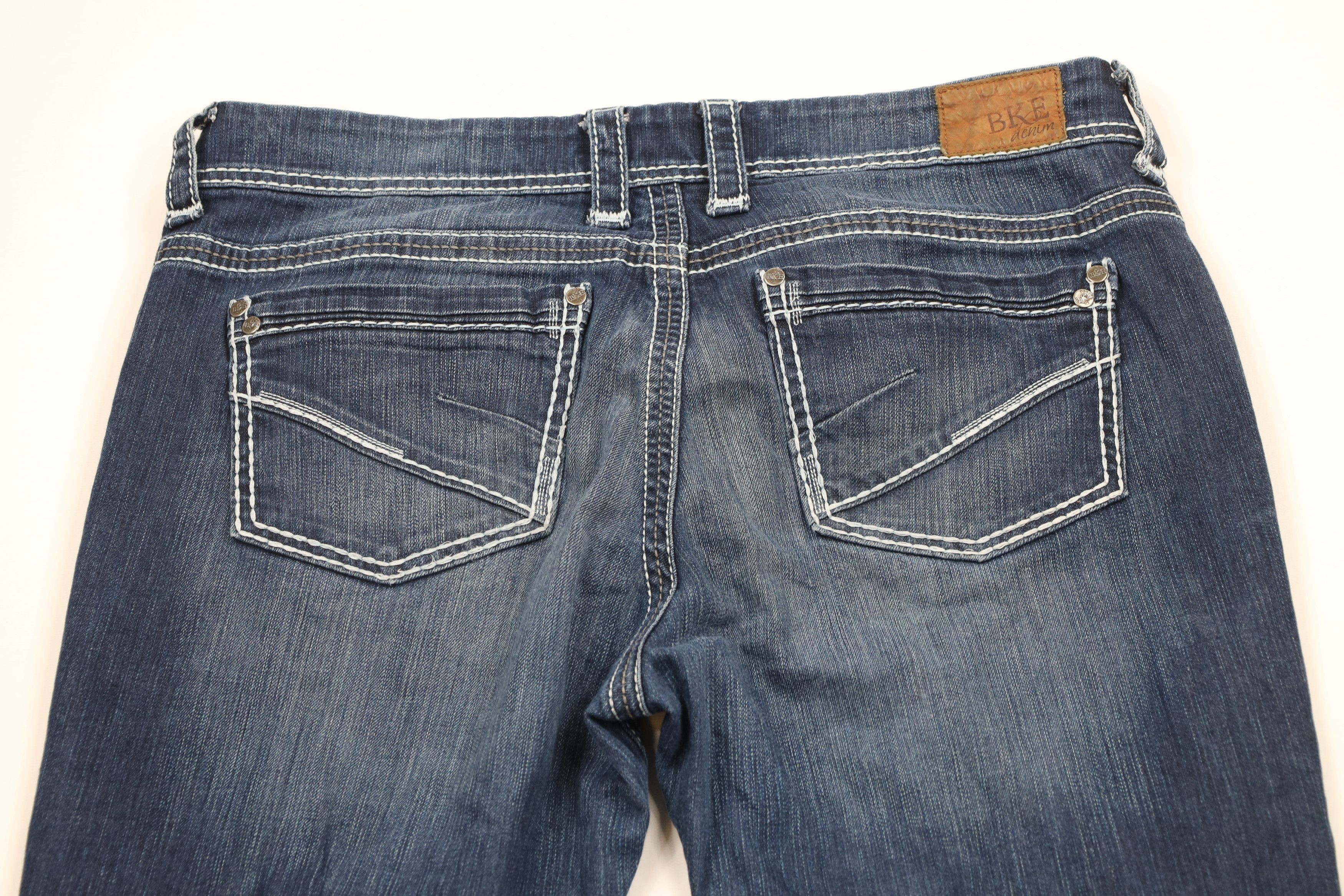 BKE × Vintage Buckle BKE Payton Thick Stitch Bootcut Stretch Denim Jeans Size 34" / US 12 / IT 48 - 11 Thumbnail
