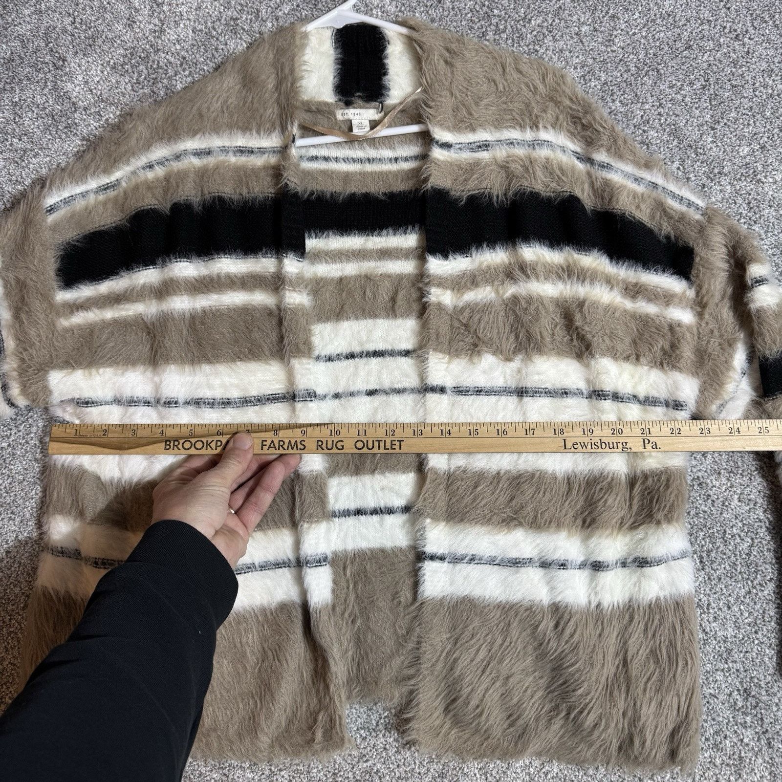 Other Lagenlook Cardigan Sweater Womens XL Boho Soft Plush Retro Size XL / US 12-14 / IT 48-50 - 3 Thumbnail