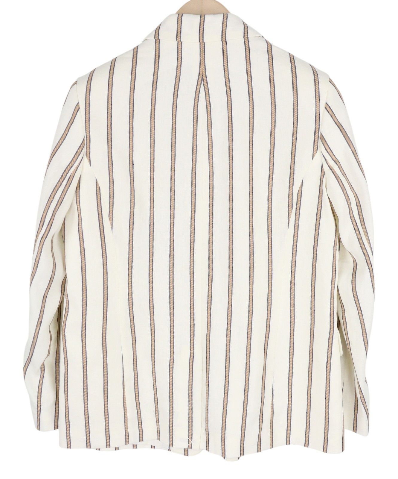 Gant STRIPE LINEN STRAIGHT EU36 Off-White Linen Blend 85336 Size S / US 4 / IT 40 - 4 Thumbnail