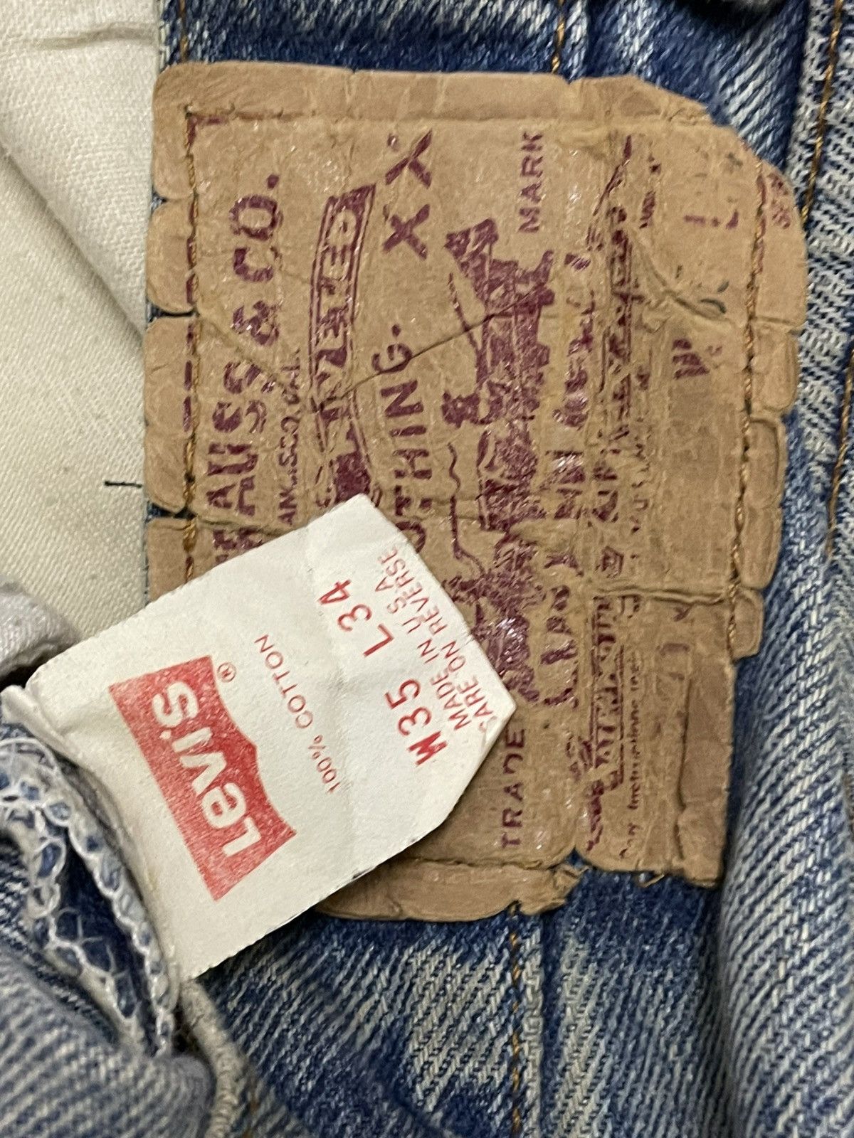 Levi's Vintage Clothing VINTAGE 501 LEVIS OG 90S DESIGNER RIPPED MUDWASH DIRT DENIM Size US 32 / EU 48 - 17 Thumbnail
