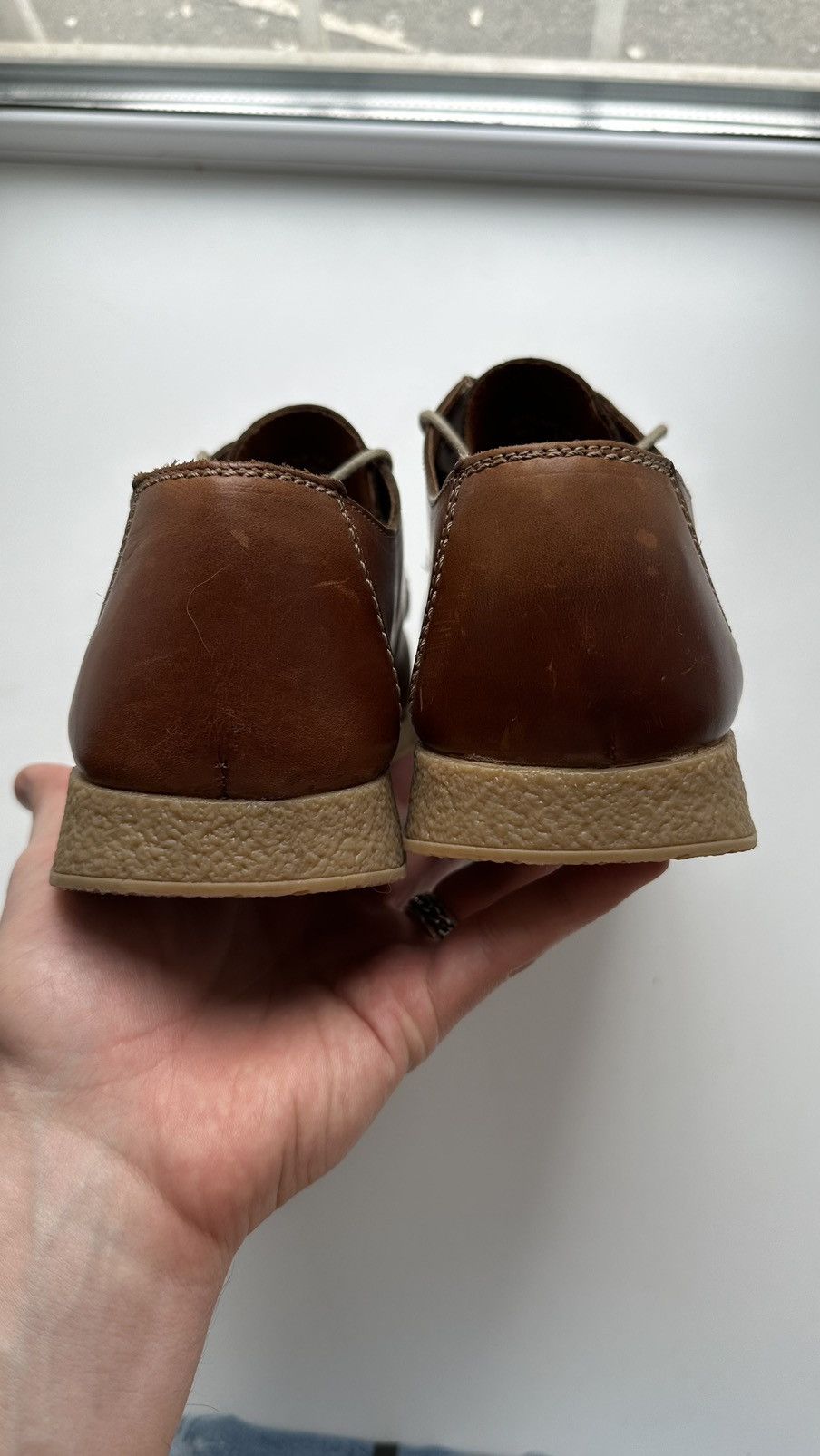 Leather × NEXT Next Rare Brown Leather Shoes MM6 Style Size 43 Portugal Size US 9.5 / EU 42-43 - 5 Thumbnail