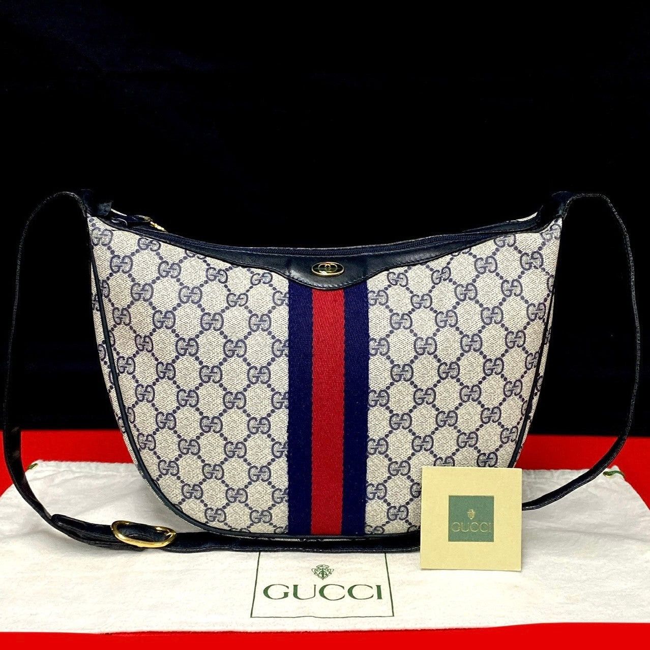 Gucci Gucci Shoulder Bag Blue Leather Size ONE SIZE - 1 Thumbnail
