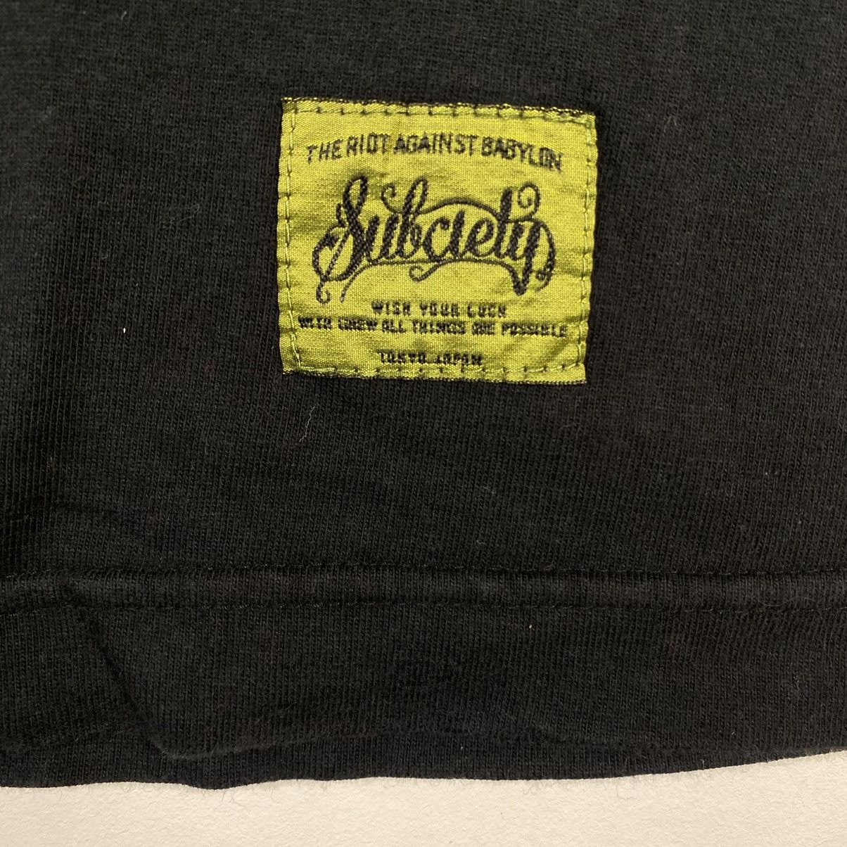 Vintage Japanese Streetwear SUBCIETY Praise God Graphic Tee Shirt Size US M / EU 48-50 / 2 - 4 Thumbnail
