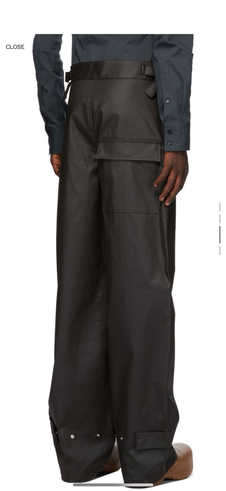 Bottega Veneta BOTTEGA VENETA Brown Coated Cotton Trousers FW20 Size 46 Size US 30 / EU 46 - 12 Thumbnail