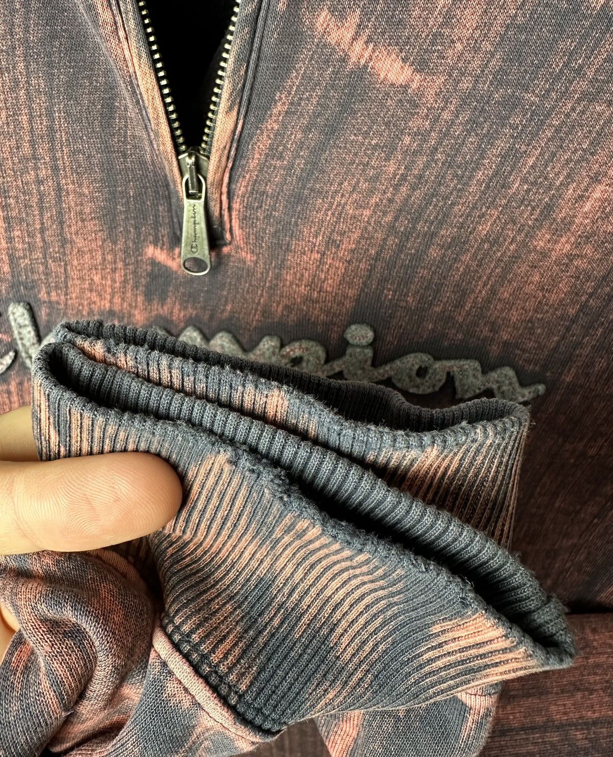 Champion Champion Custom Acid Wash Tie Dye Half Zip Sweatshirt SizeXL Size US XL / EU 56 / 4 - 5 Thumbnail