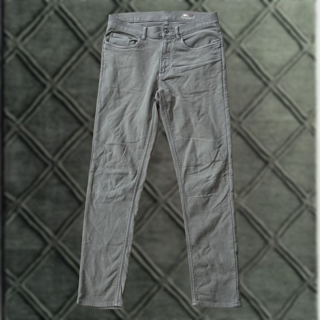 Faherty Faherty Men's 5-Pocket Pants Chino Stretch Solid Faded Olive Slate 32x31 Regular Men’s Pants Size US 32 / EU 48 - 1 Thumbnail