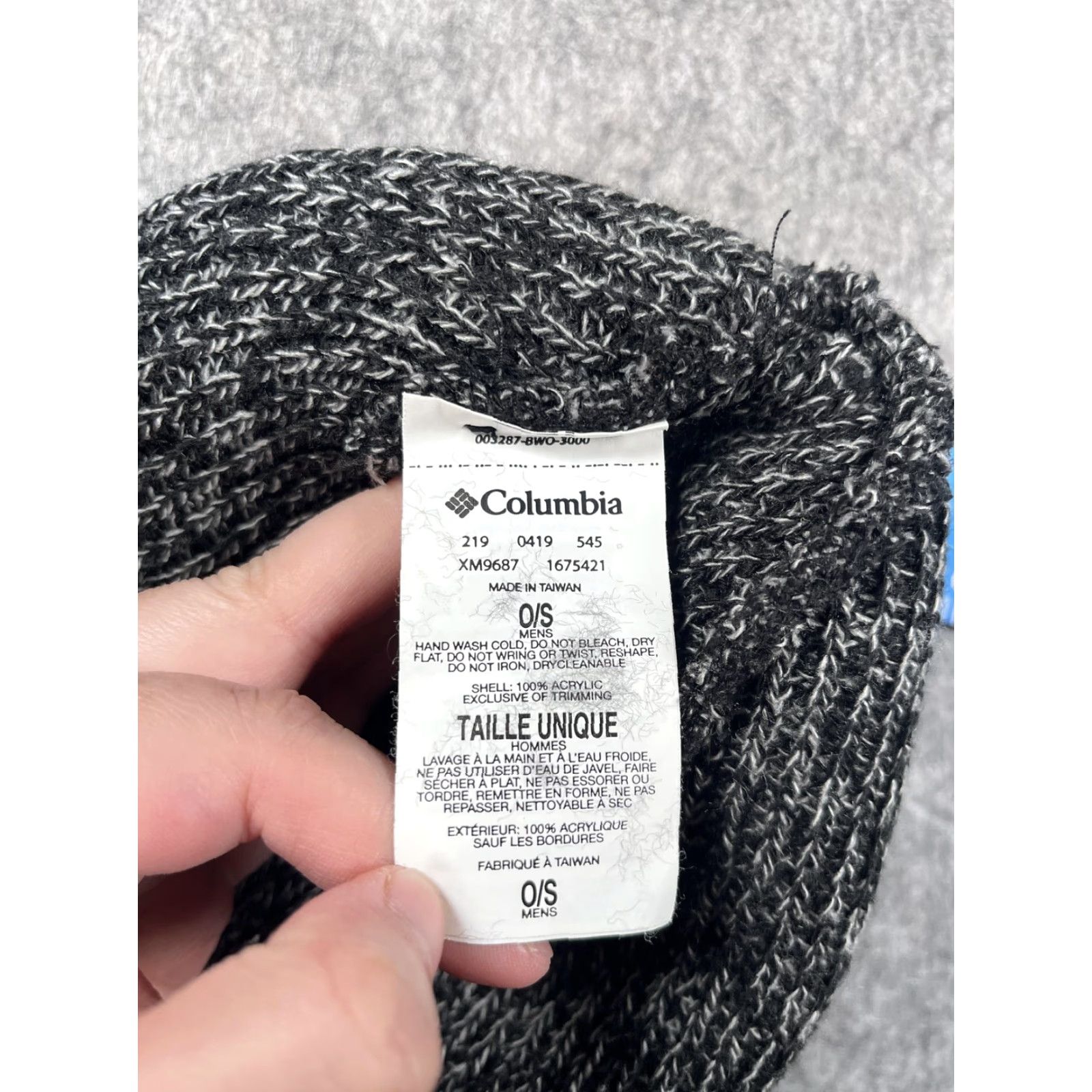 Vintage Columbia Beanie Mens One Size Black Knit Logo Outdoor Winter Ski Hat Size ONE SIZE - 8 Thumbnail