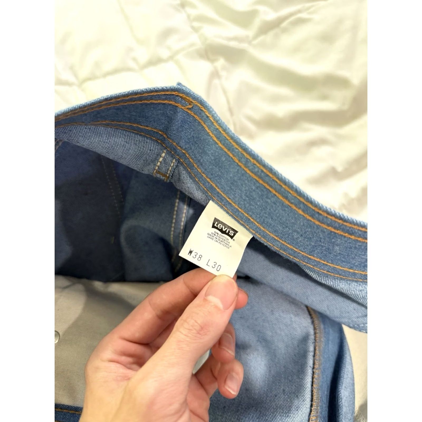 Levi's VINTAGE Levi’s Jeans Blue 38 30 Denim Pants Mens Straight 2001 Indigo Mexico Size US 38 / EU 54 - 8 Thumbnail