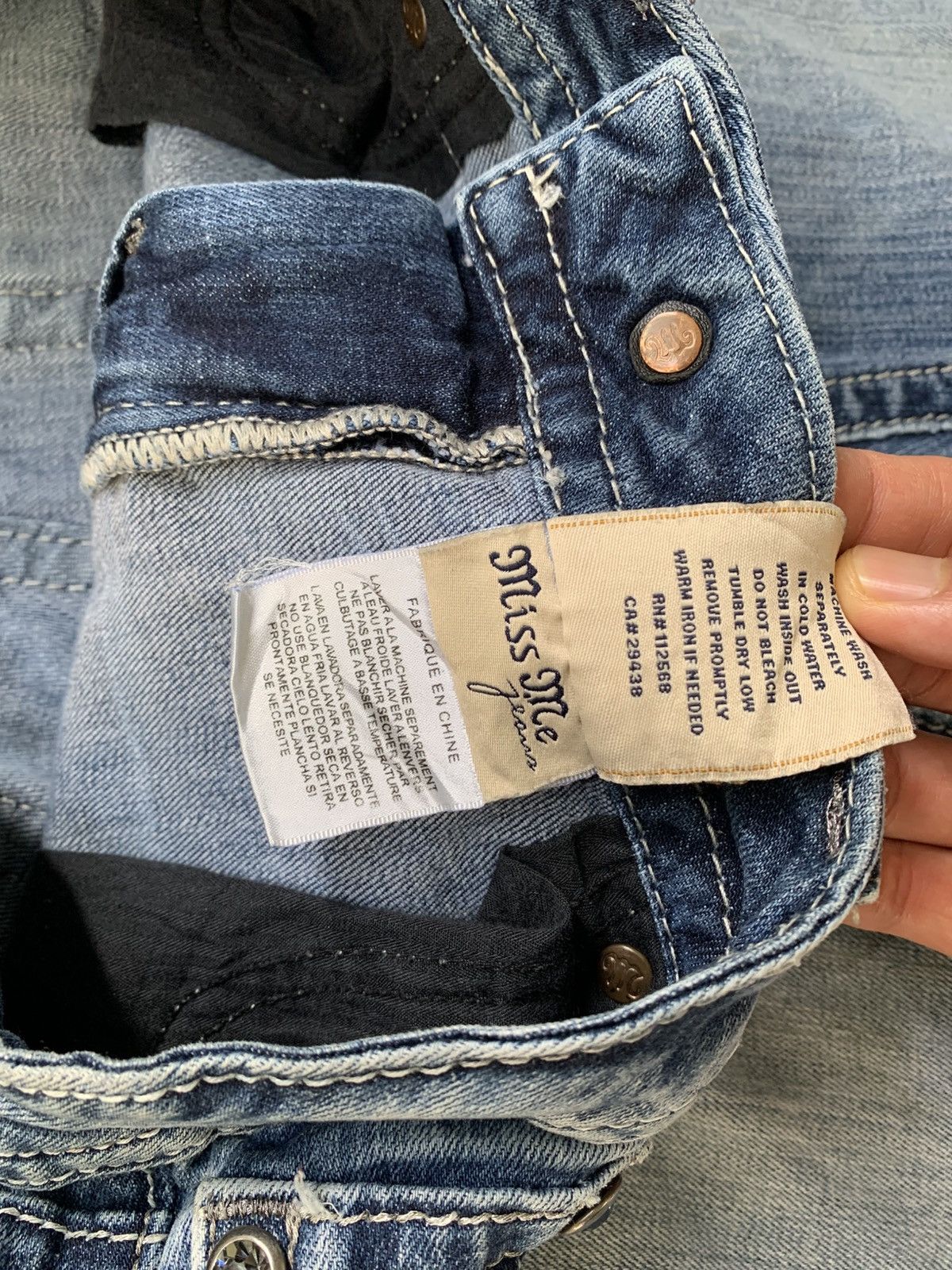 Hysteric Glamour × Miss Me × Rock Revival Miss Me Bootcut Chrome Heart Inspired Jeans Size 30" / US 8 / IT 44 - 15 Thumbnail