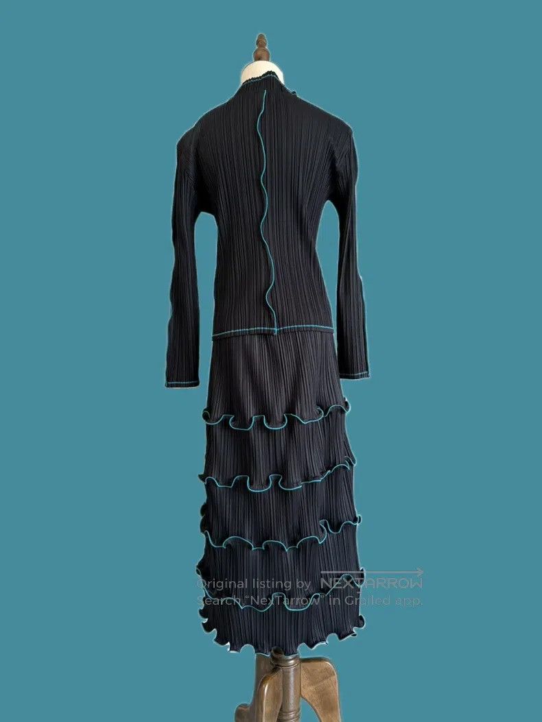 Issey Miyake Issey Miyake Lace Ruffle Tiered Skirt Set Size M / US 6-8 / IT 42-44 - 3 Thumbnail