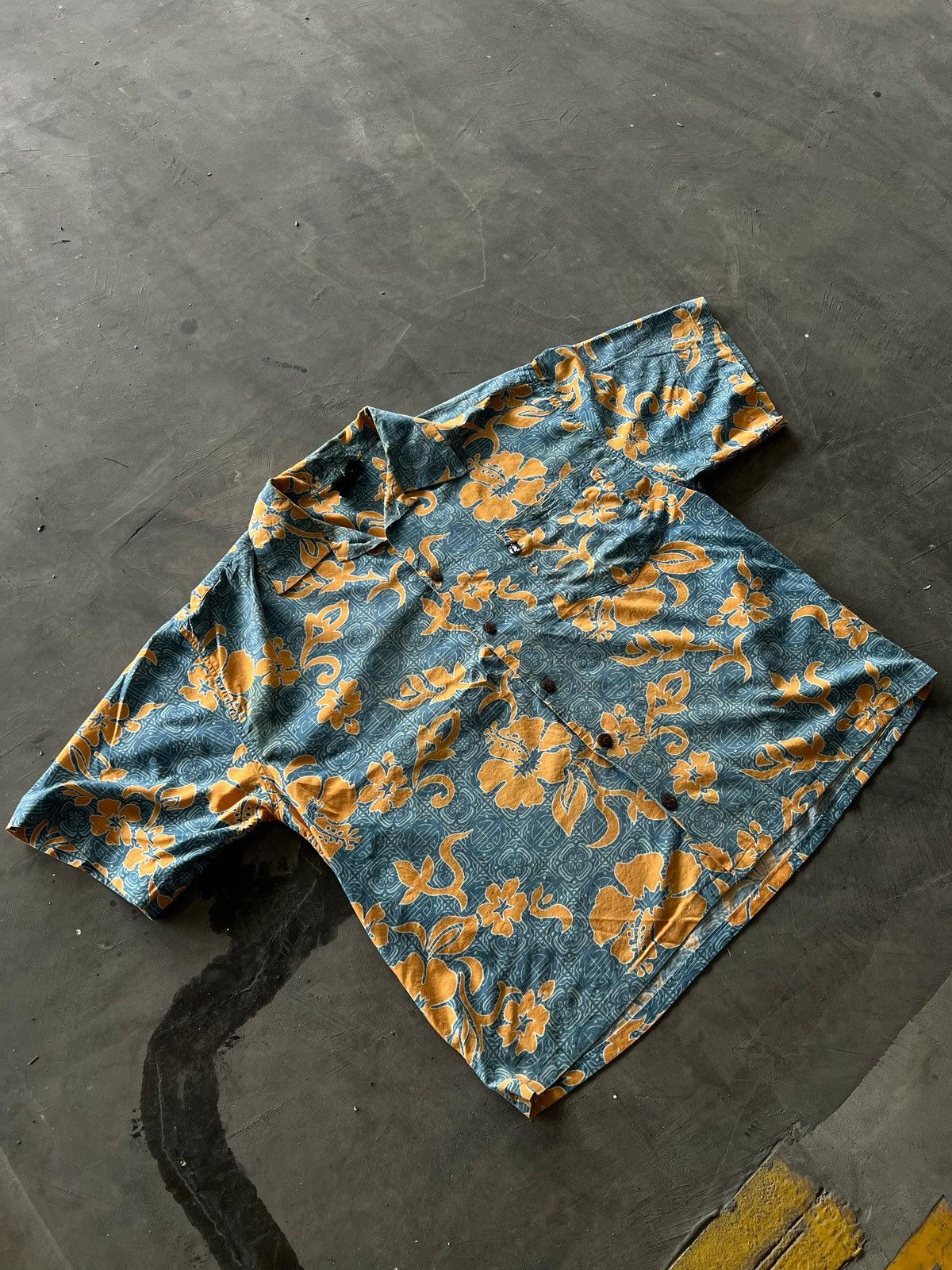 Hang Ten × Vintage Vintage Hang-Ten Hawaiian Button up Shirt Size US L / EU 52-54 / 3 - 3 Thumbnail