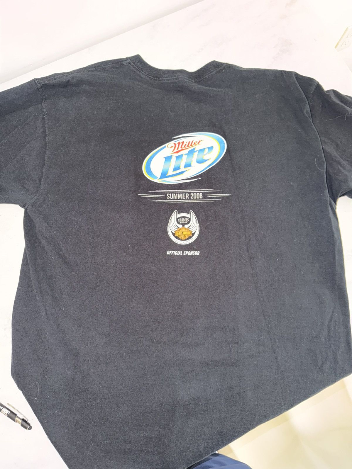 Vintage Y2K Miller Lite Harley Davidson tee Size US XL / EU 56 / 4 - 5 Thumbnail