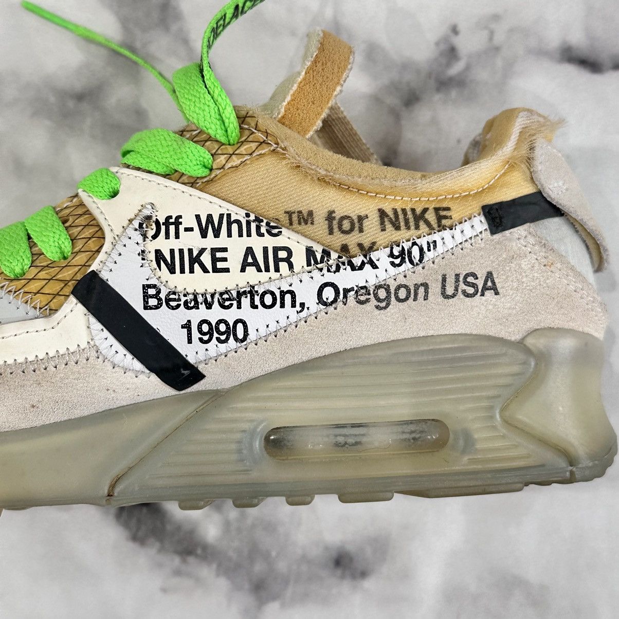 Nike × Off-White OFF_WHITE X NIKE AIR MAX 90 THE TEN SIZE MENS 7 WOMENS 8.5 Size US 7 / EU 40 - 3 Thumbnail