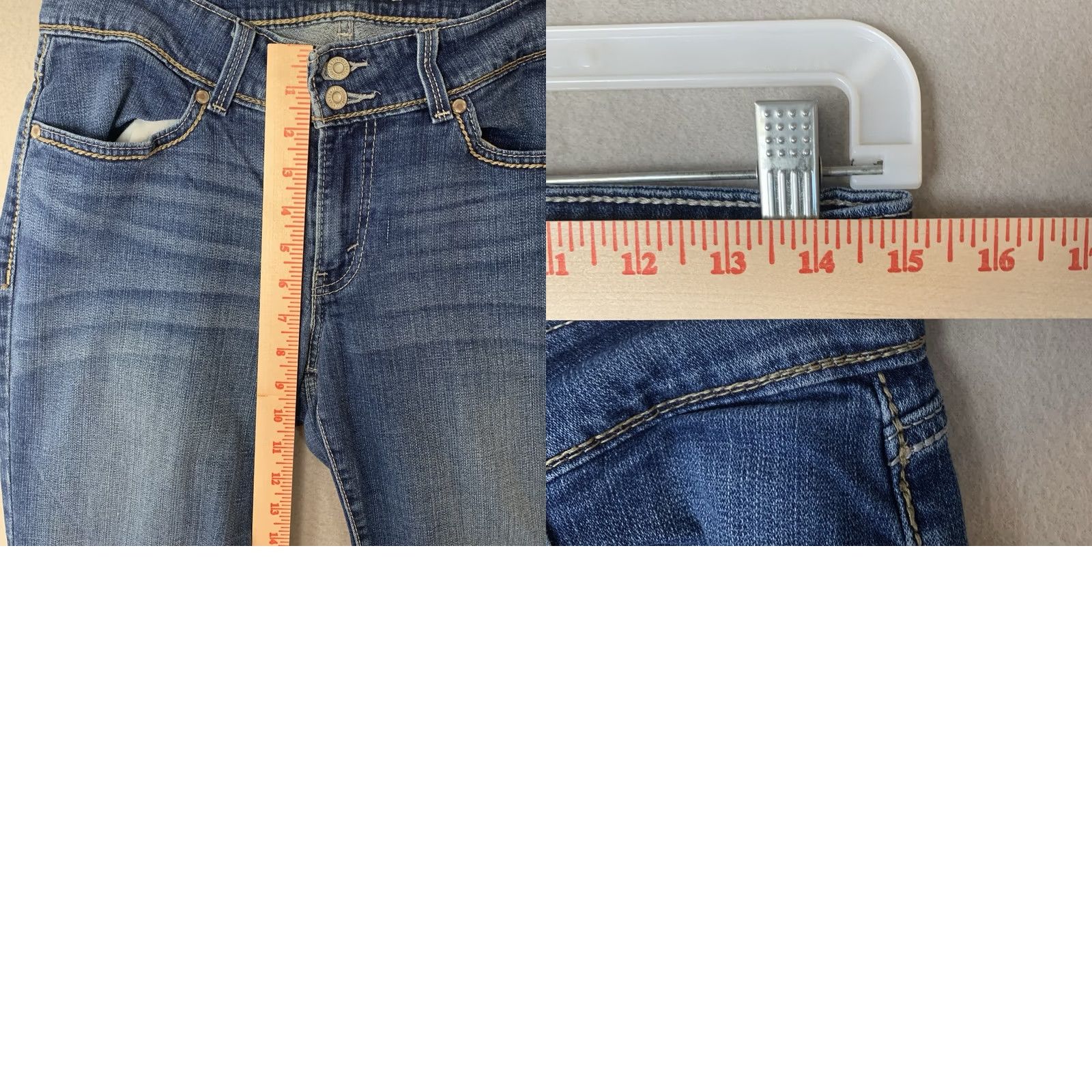 Levi's Levi's 529 Curvy Boot Cut Jeans Women 30 Blue Flap Pocket Design Denim 5-Pocket Western Preppy 90s Hipster Vintage No Size 30" / US 8 / IT 44 - 8 Thumbnail
