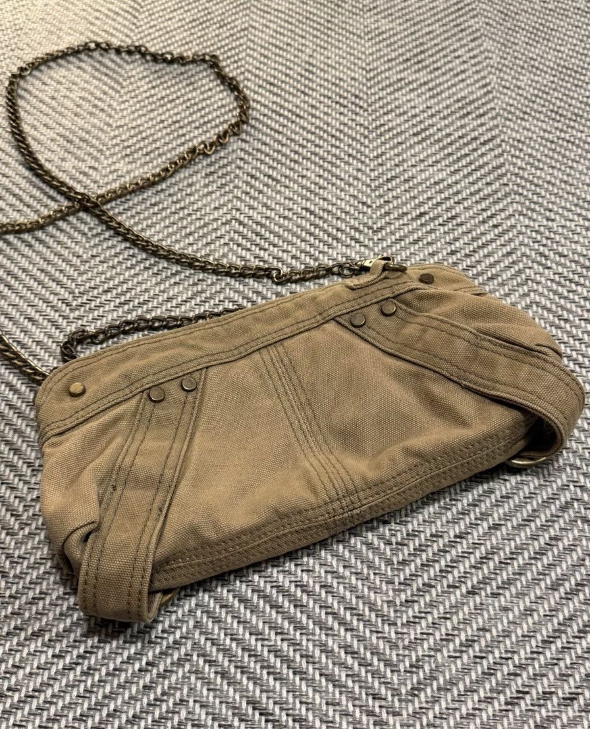 Diesel DIESEL 1978 Canvas Rivet Badge Chain Small Bag K24 Size ONE SIZE - 7 Thumbnail