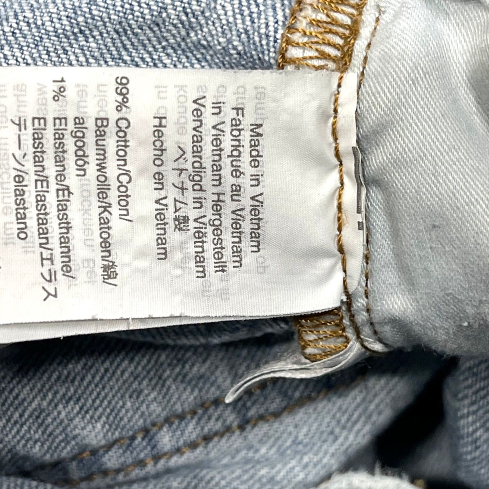 Madewell VINTAGE Madewell Jeans Womens 24 Blue Denim Classic Straight Leg Cotton Blend FlAW Size 42" / US 20 - 6 Thumbnail