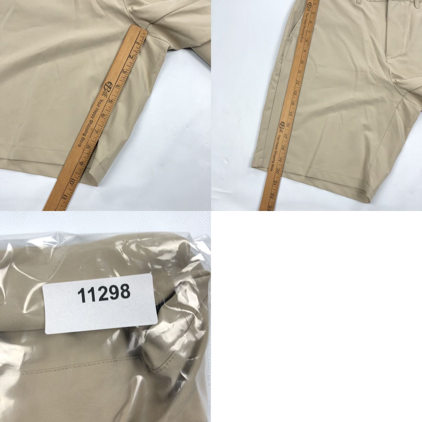 Quiksilver Quiksilver Men's Khaki Flat Front Performance Hybrid Shorts Size 34 Stretch Chino Casual Golf Travel Everyday Winter Size US 34 / EU 50 - 9 Thumbnail