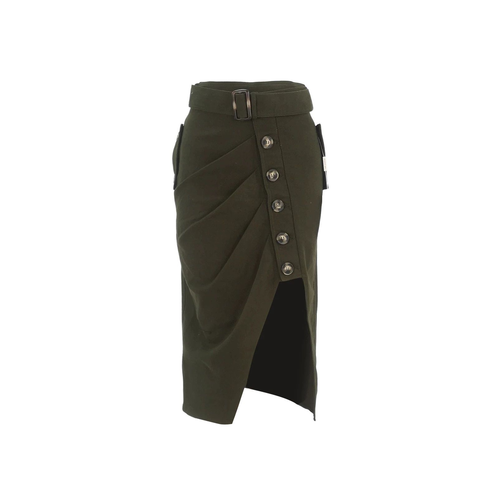 Self-Portrait SELF-PORTRAIT Cotton Button A-Line Skirt Size 25" / US 0 / IT 36 - 1 Thumbnail
