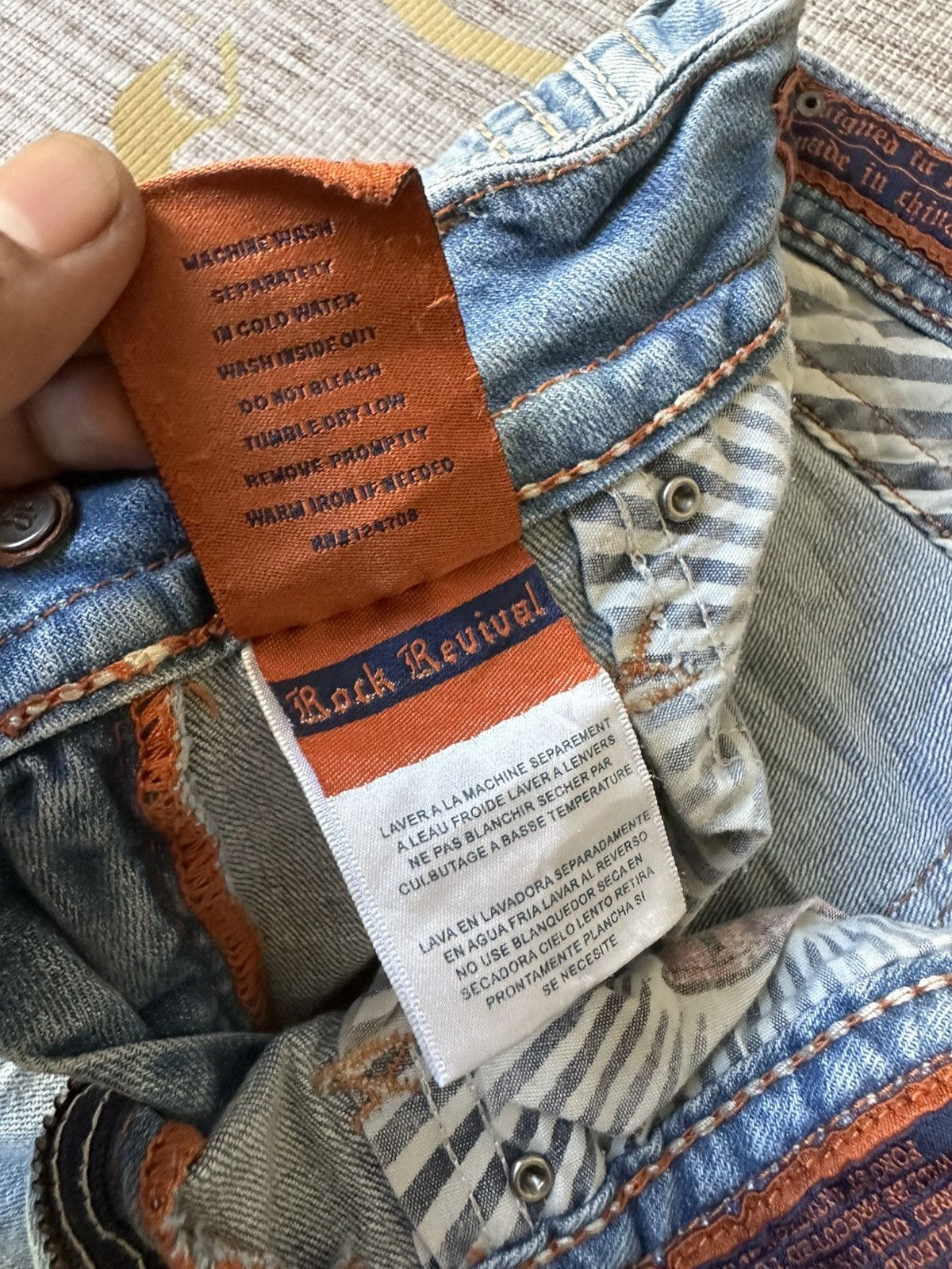 Rock Revival FLARE Rock Revival Distressed Jeans Size 28" / US 6 / IT 42 - 23 Thumbnail