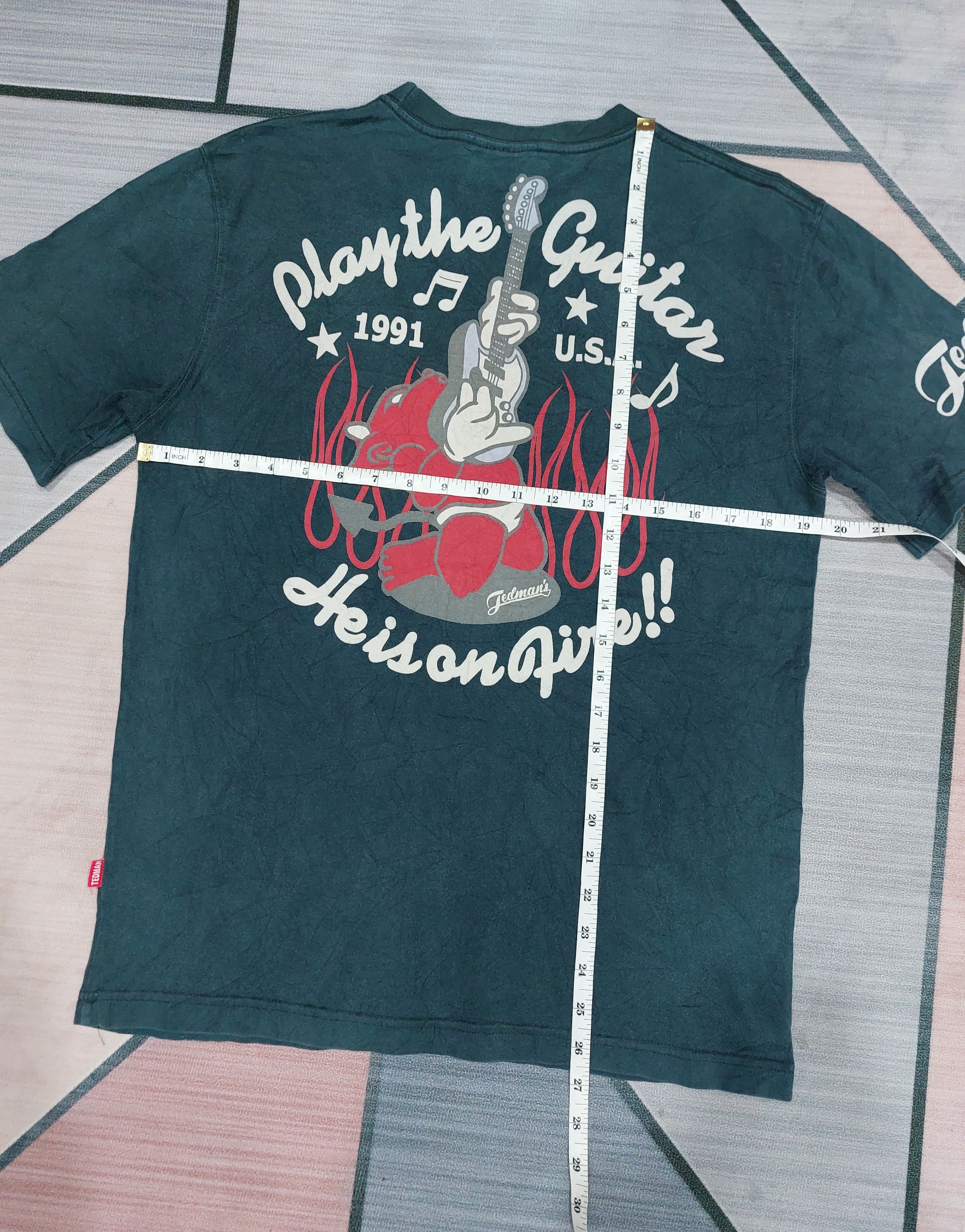 Japanese Brand × Tedman TEDMAN PLAY THE GUITAR Y2K SUN FAFED TEE Size US M / EU 48-50 / 2 - 11 Thumbnail