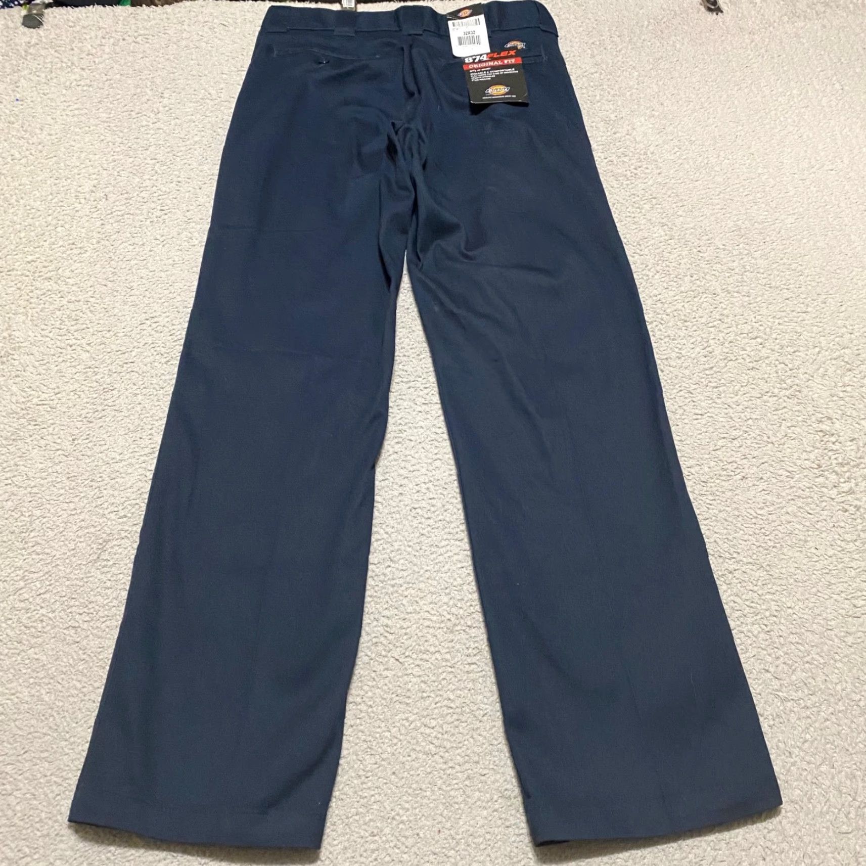 Dickies NWT Dickies 874 Mens Pants 32x32 Blue Original Fit Straight Leg Chino New Size US 32 / EU 48 - 2 Thumbnail