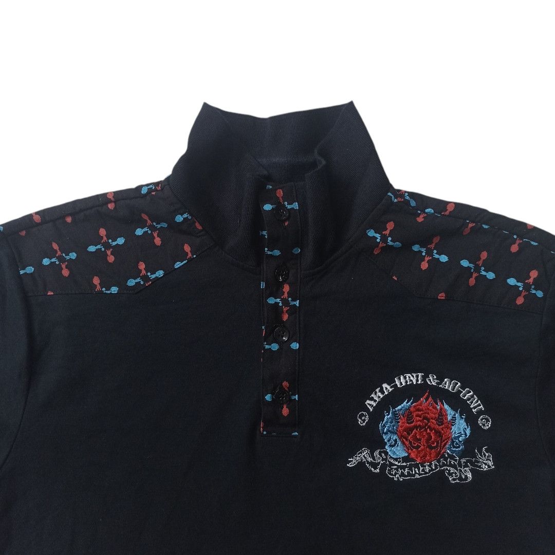 If Six Was Nine × Japanese Brand Vintage Y2K Osaka Big Train Longsleeve Halfbutton Size US L / EU 52-54 / 3 - 3 Thumbnail