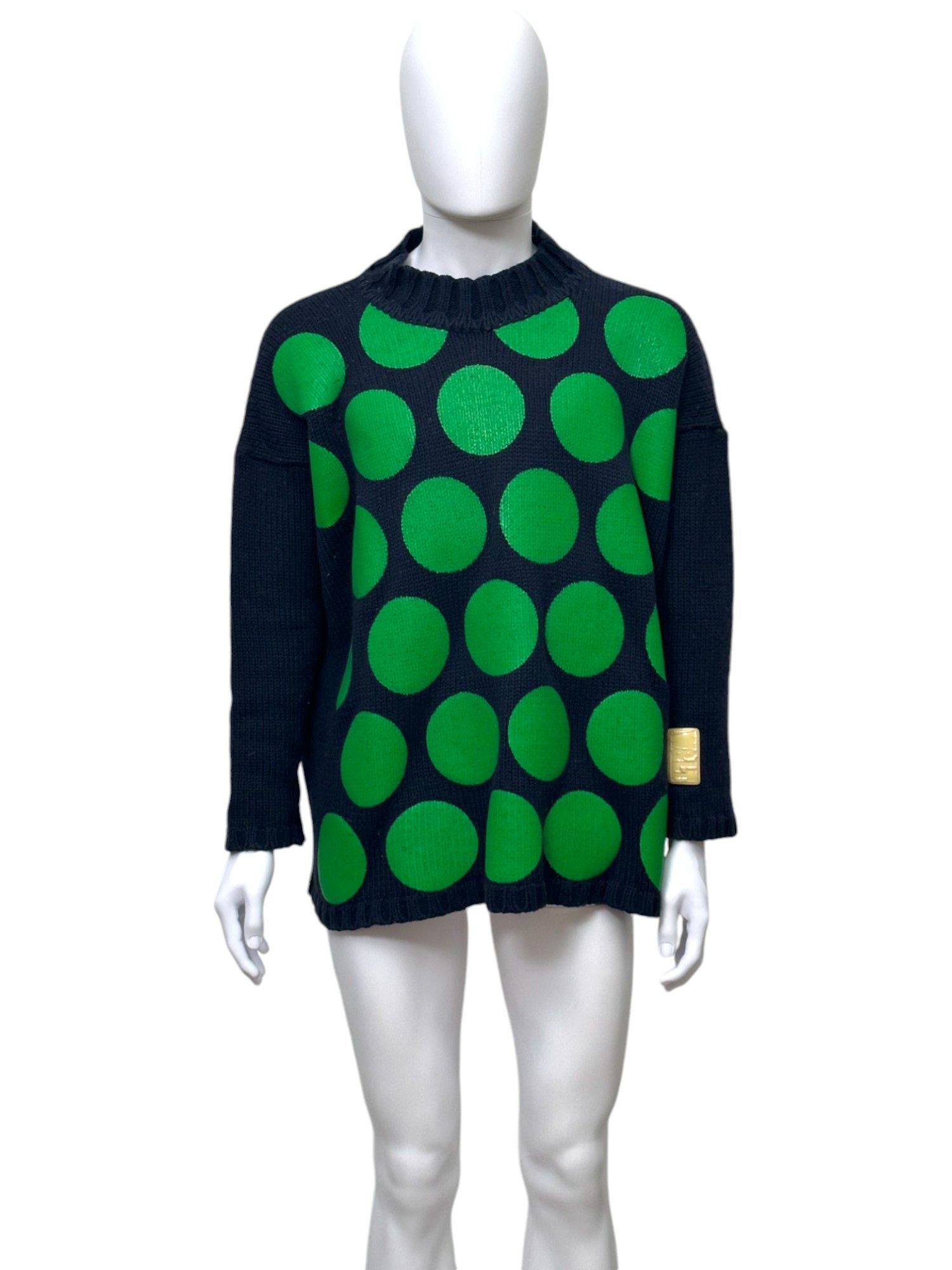 W&LT FW96-97 Runway Giant Pois Knitted Sweater Size US S / EU 44-46 / 1 - 1 Thumbnail