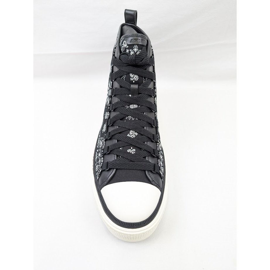 Amiri o1rshd1 Bandana MA Court High-Top Sneakers in Black/White Size US 13 / EU 46 - 7 Thumbnail