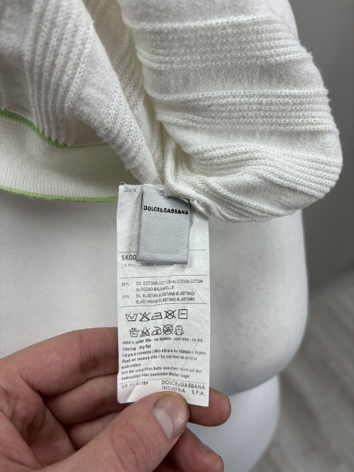 Dolce & Gabbana Womens sweater Dolce Gabbana Size M Color White Size M / US 6-8 / IT 42-44 - 13 Thumbnail