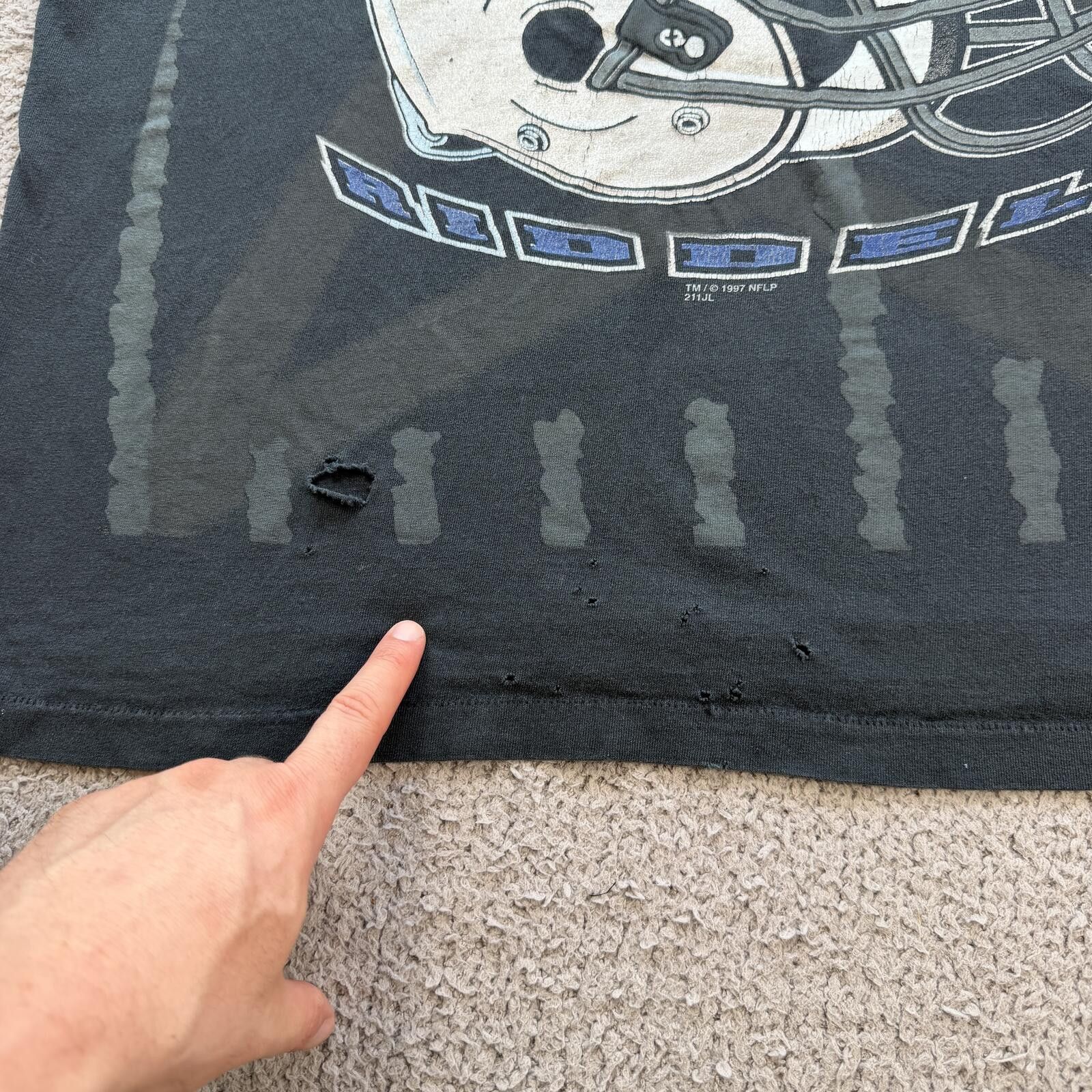 Other Vintage 1997 Dallas Cowboys NFL T Shirt Distressed Fade Size US XXL / EU 58 / 5 - 5 Thumbnail