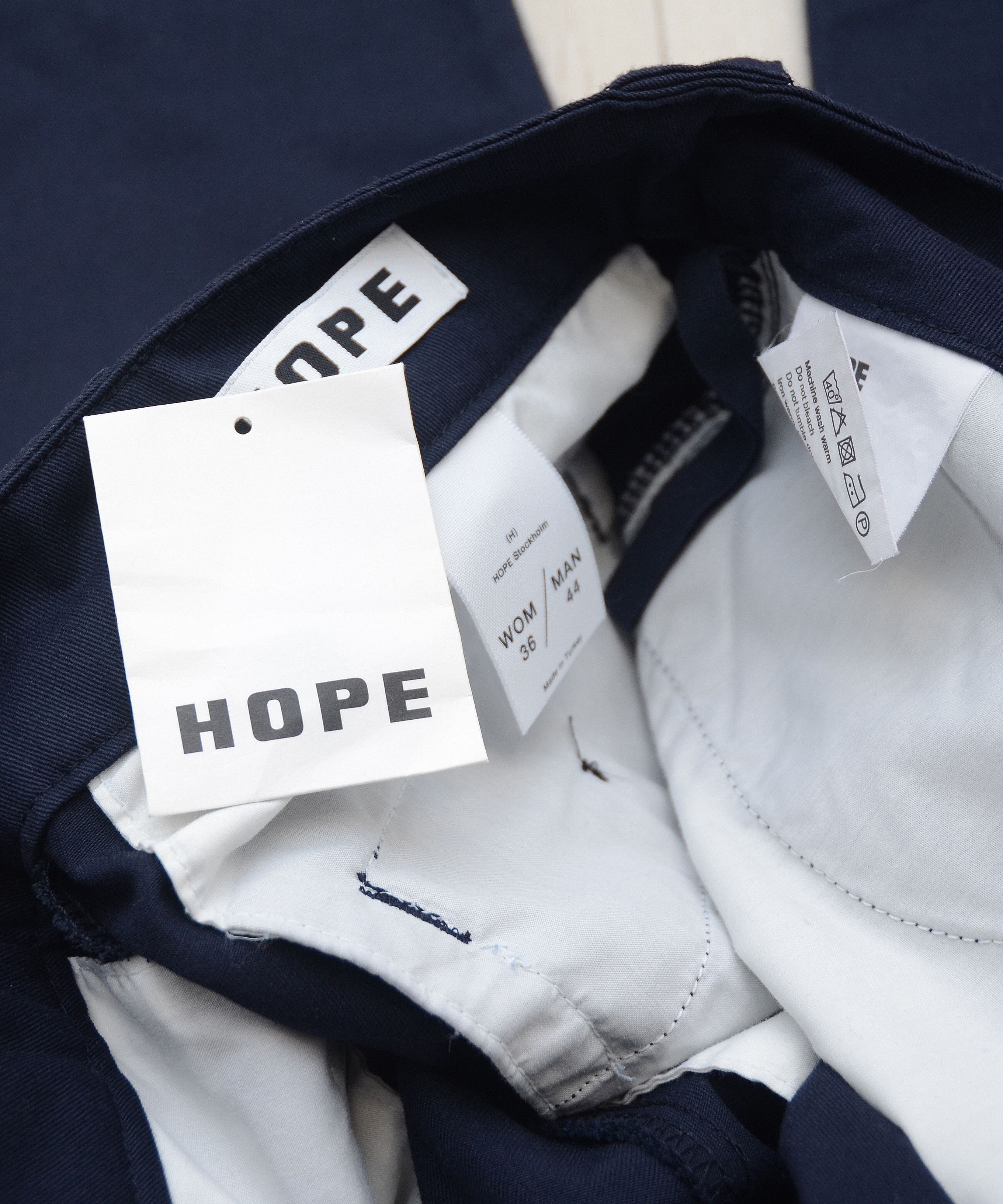 Hope HOPE Stockholm Pants Black Work Unisex Navy Rare Y2K Size US 28 / EU 44 - 10 Thumbnail