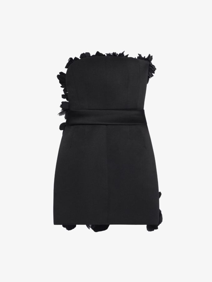 Givenchy o1srvl11e1124 Flower Dress in Black Size XS / US 0-2 / IT 36-38 - 2 Thumbnail
